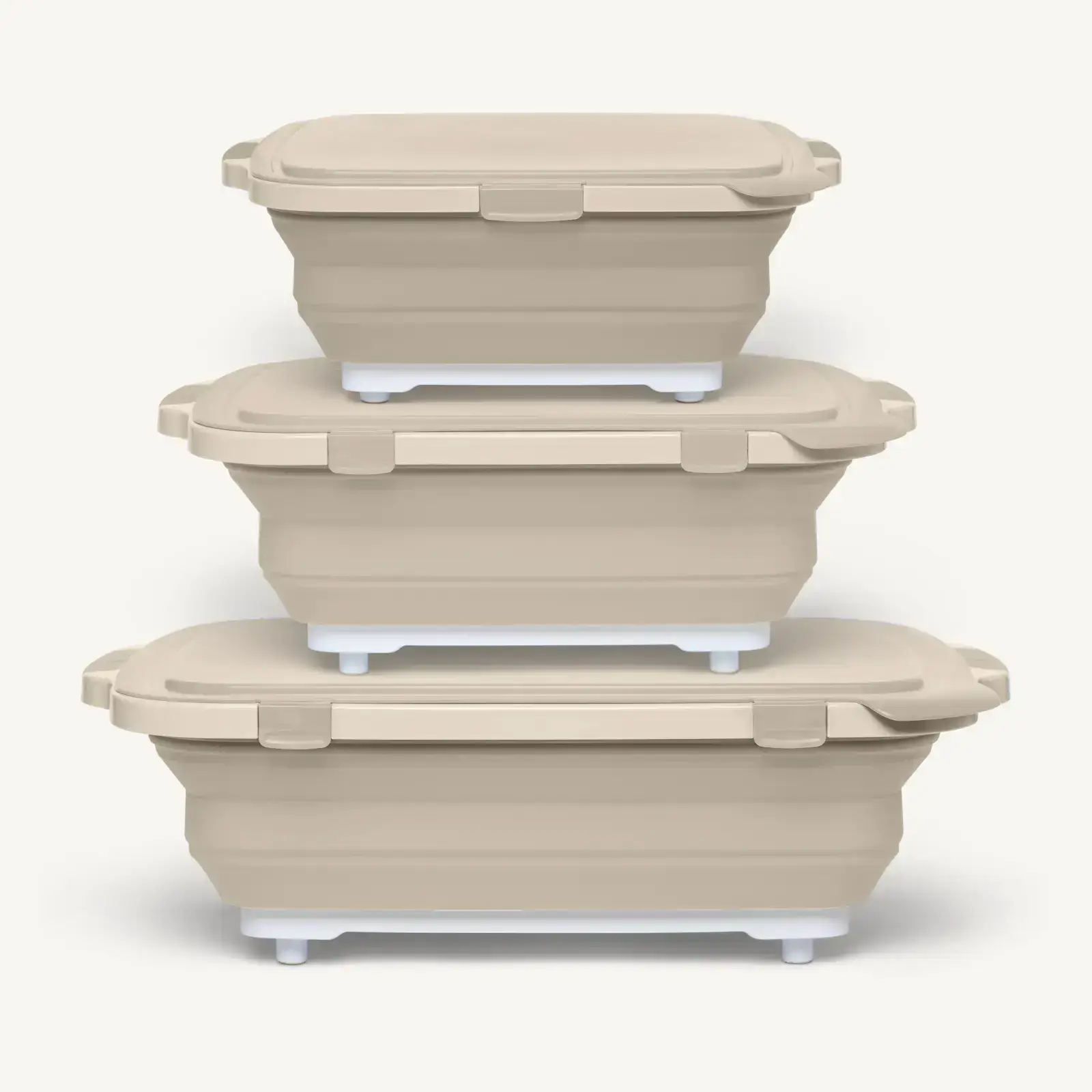 3pc Collapsible BBQ Prep Tub Set
