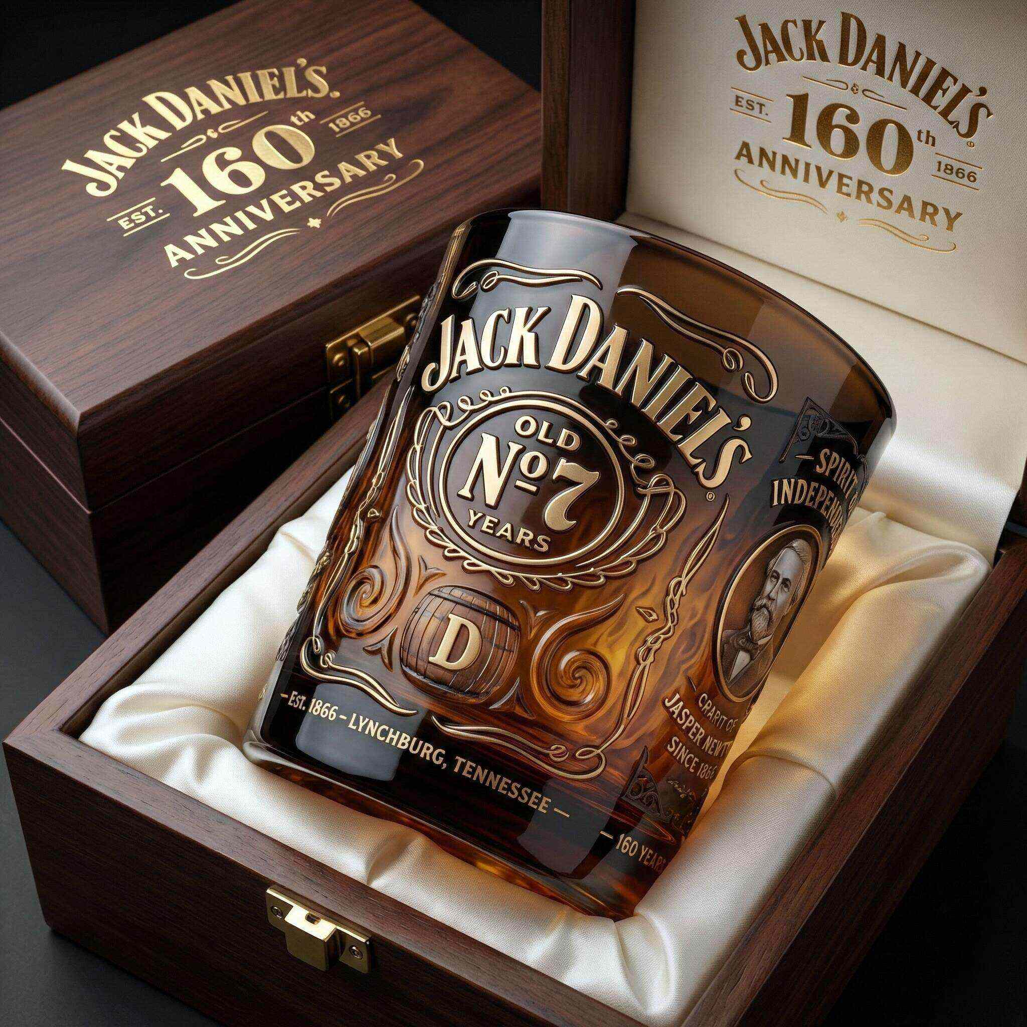 Jack Daniel’s Old No.7 · 160th Anniversary Heritage Collector whiskey Glass