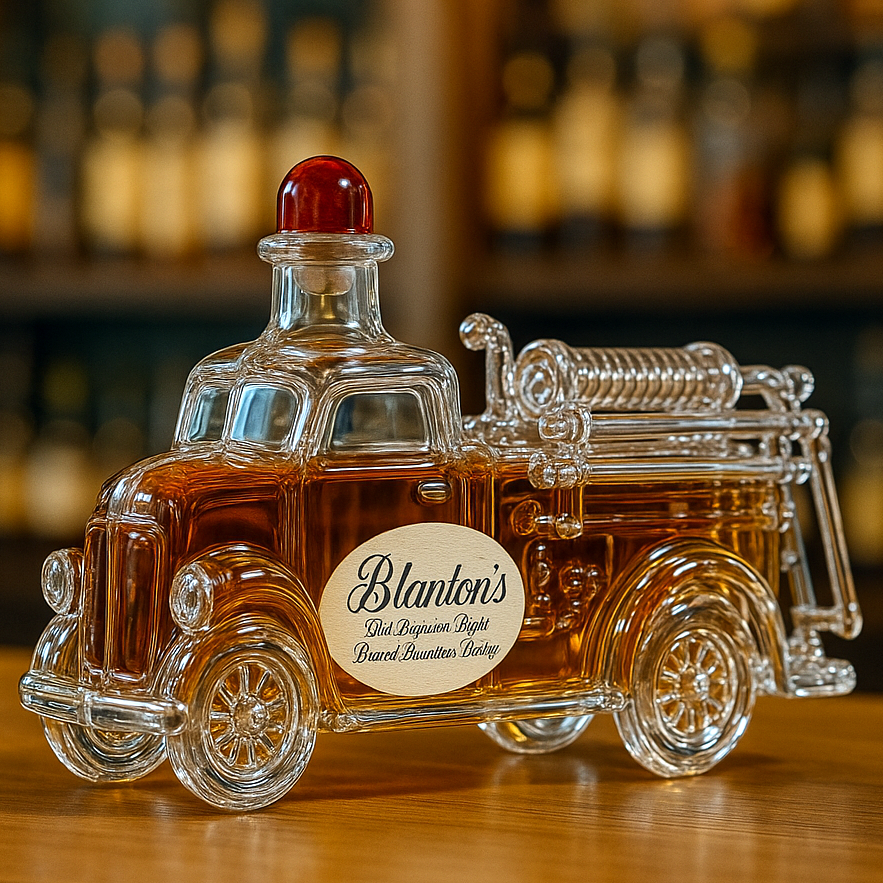🚨Vintage Fire Truck Whiskey Bottle