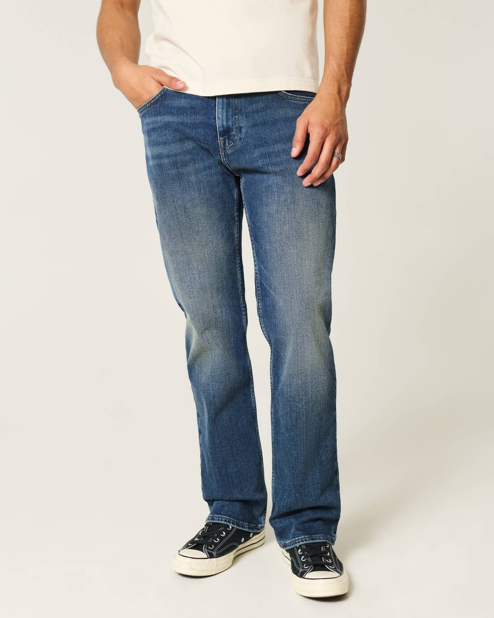 Light Wash Bootcut Jeans