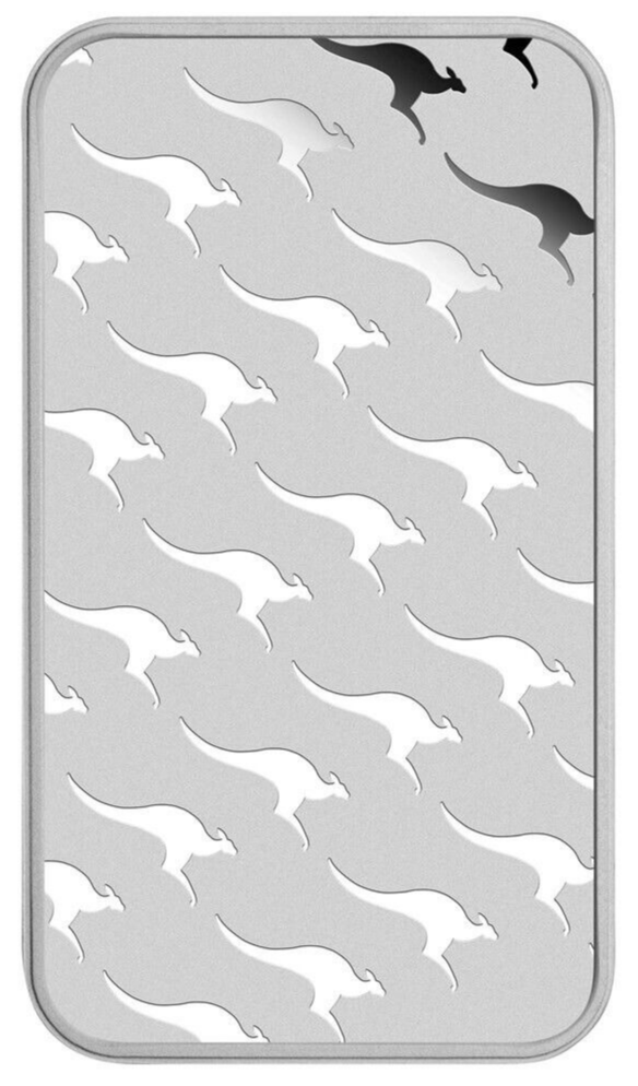 1 oz Silver Kangaroo Bar - The Perth Mint .9999 Fine Silver Bar