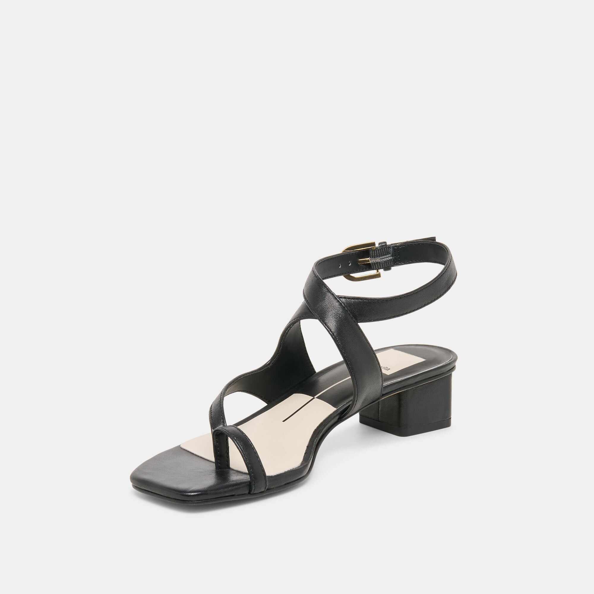 KAMEO HEELS BLACK LEATHER