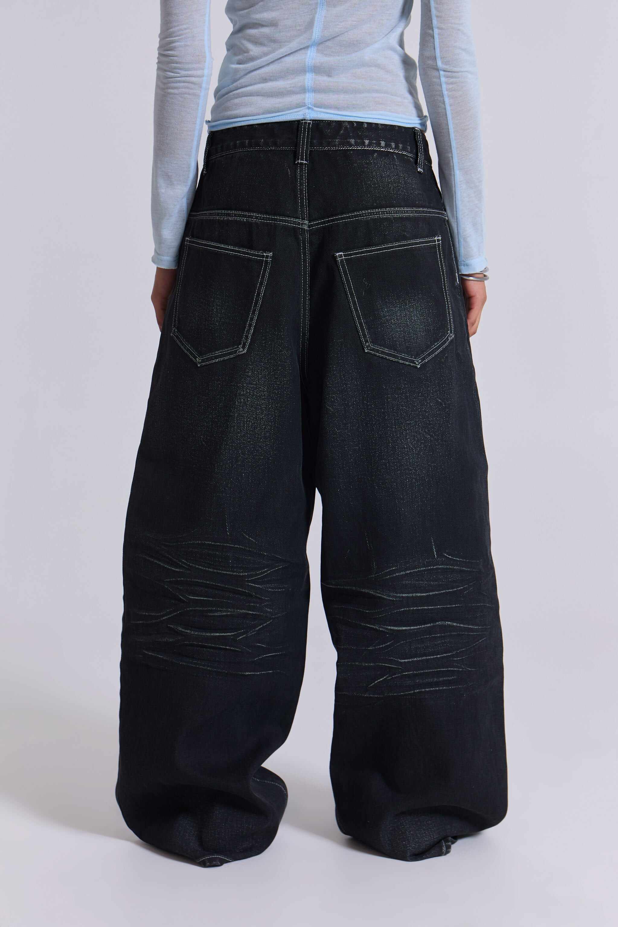 Black Coated XL Colossus Jeans