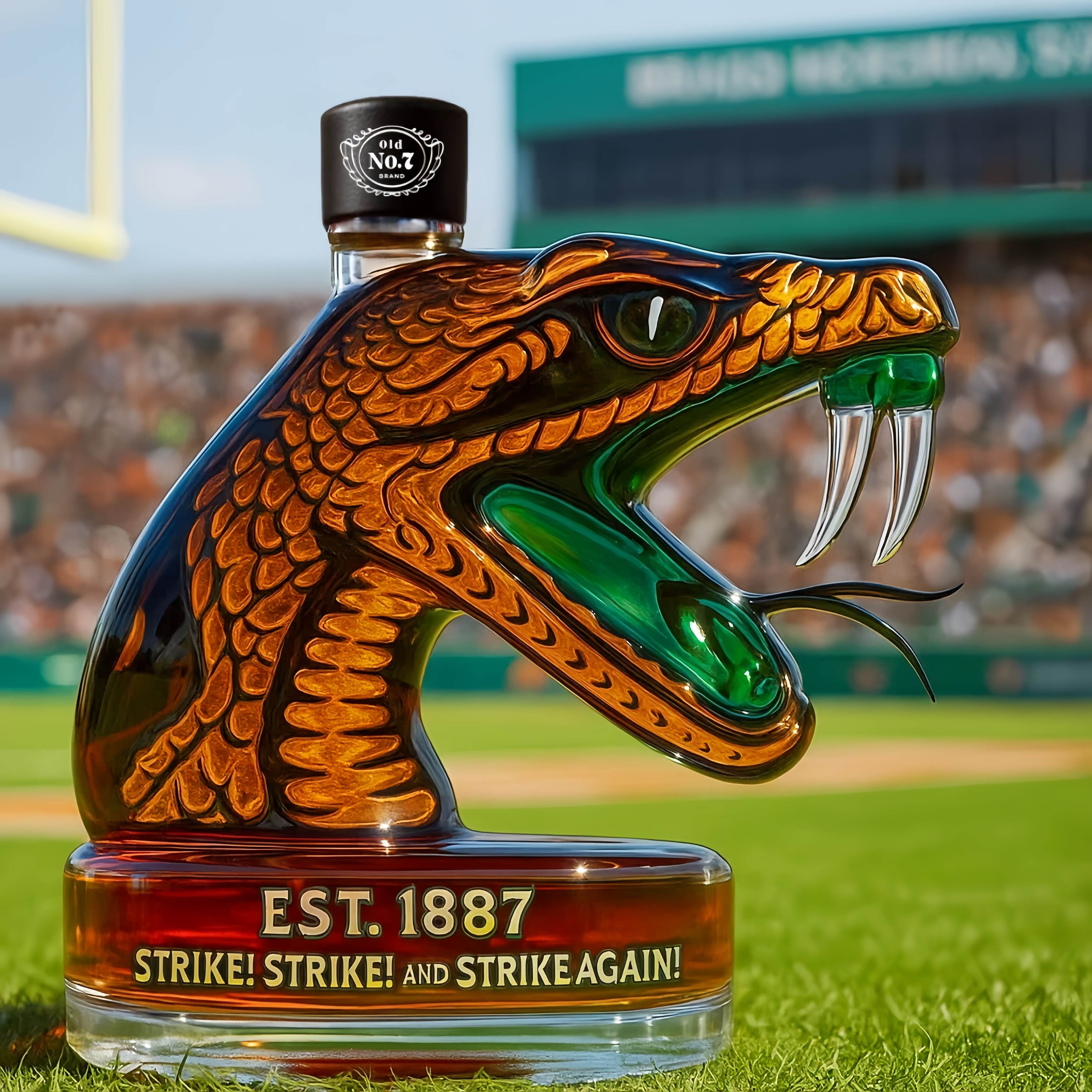 FAMU Rattlers Limited Edition Whisky Bottle