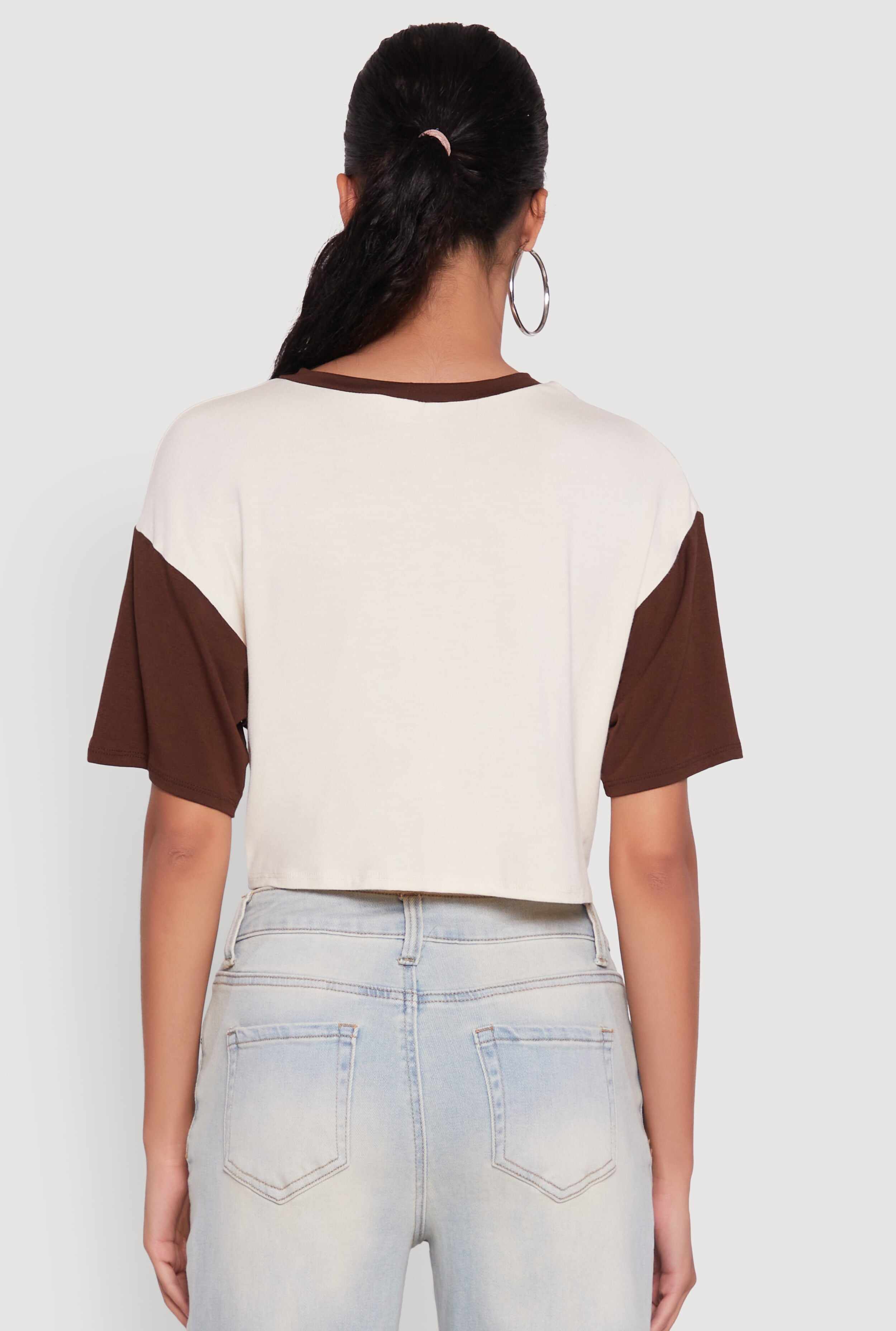 23 Graphic Cropped Football T-Shirt