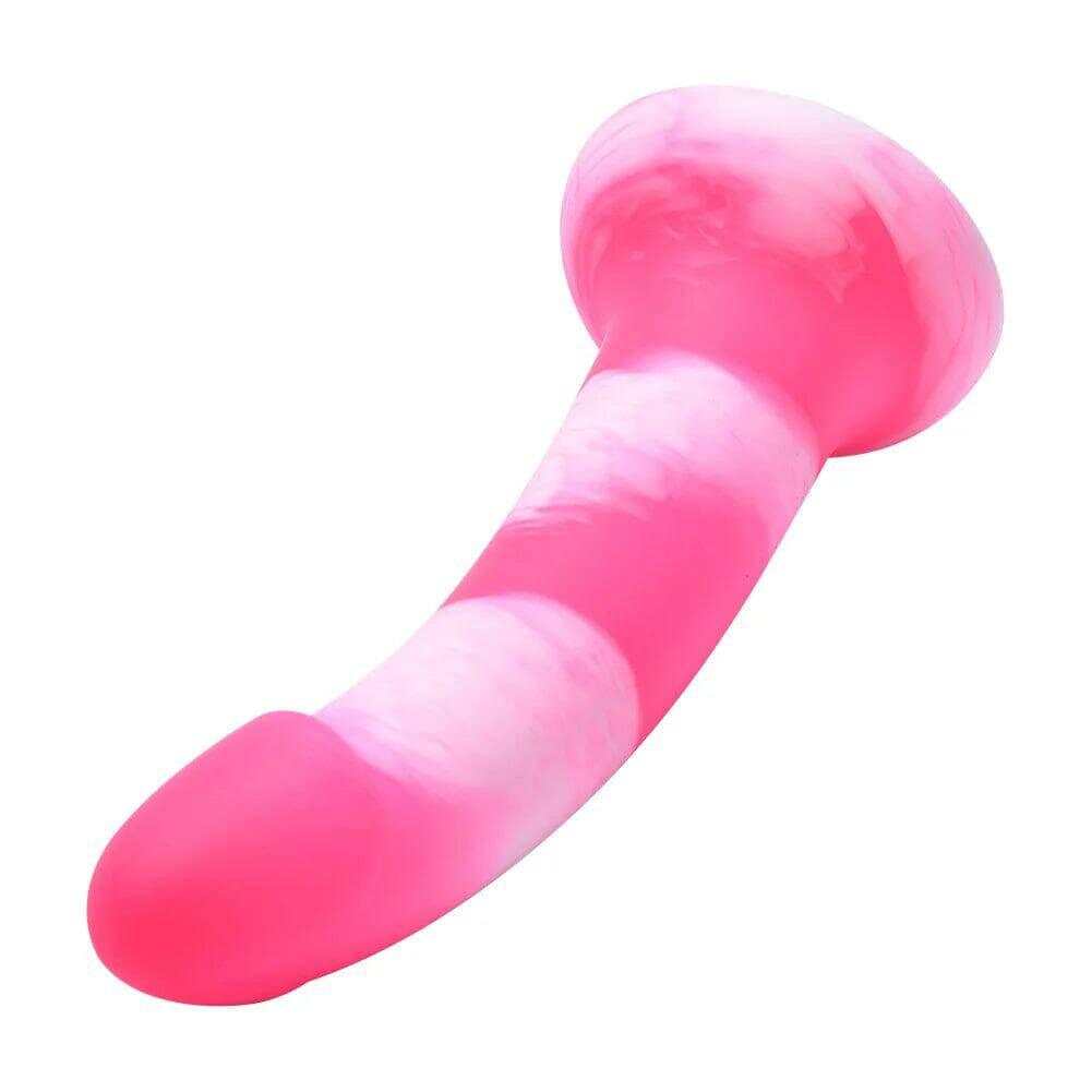 Realistic Liquid Silicone Dildo – Pink G-Spot and Anal Masturbator with Suction Cup