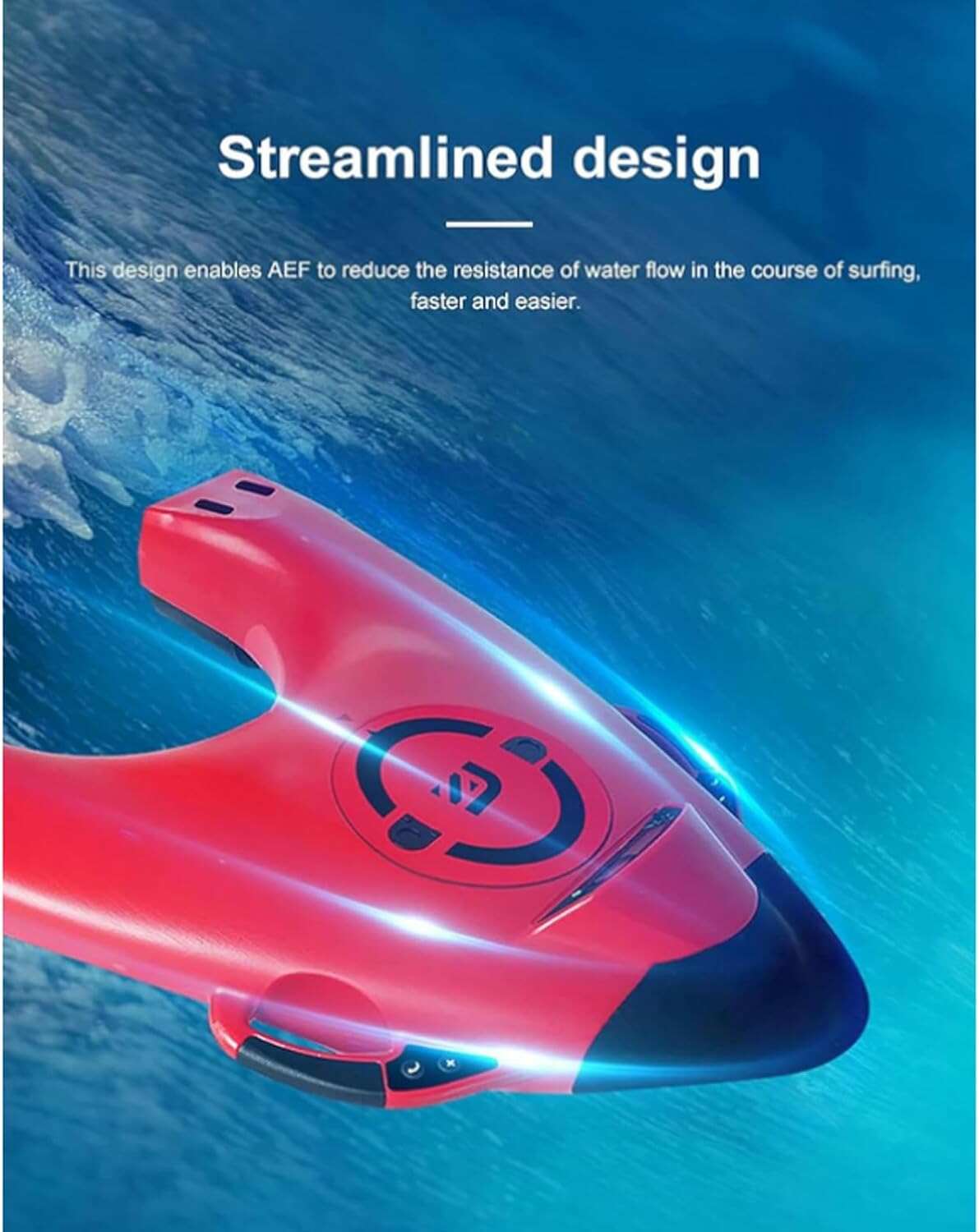 Electric Surfboard, Smart Somatosensory Surfing Board Swimming Aids, Diving Propeller 5 Gears Speed Control, Perfect for Both Beginners and Beachgoers Looking for A Relaxed and Fun Ride