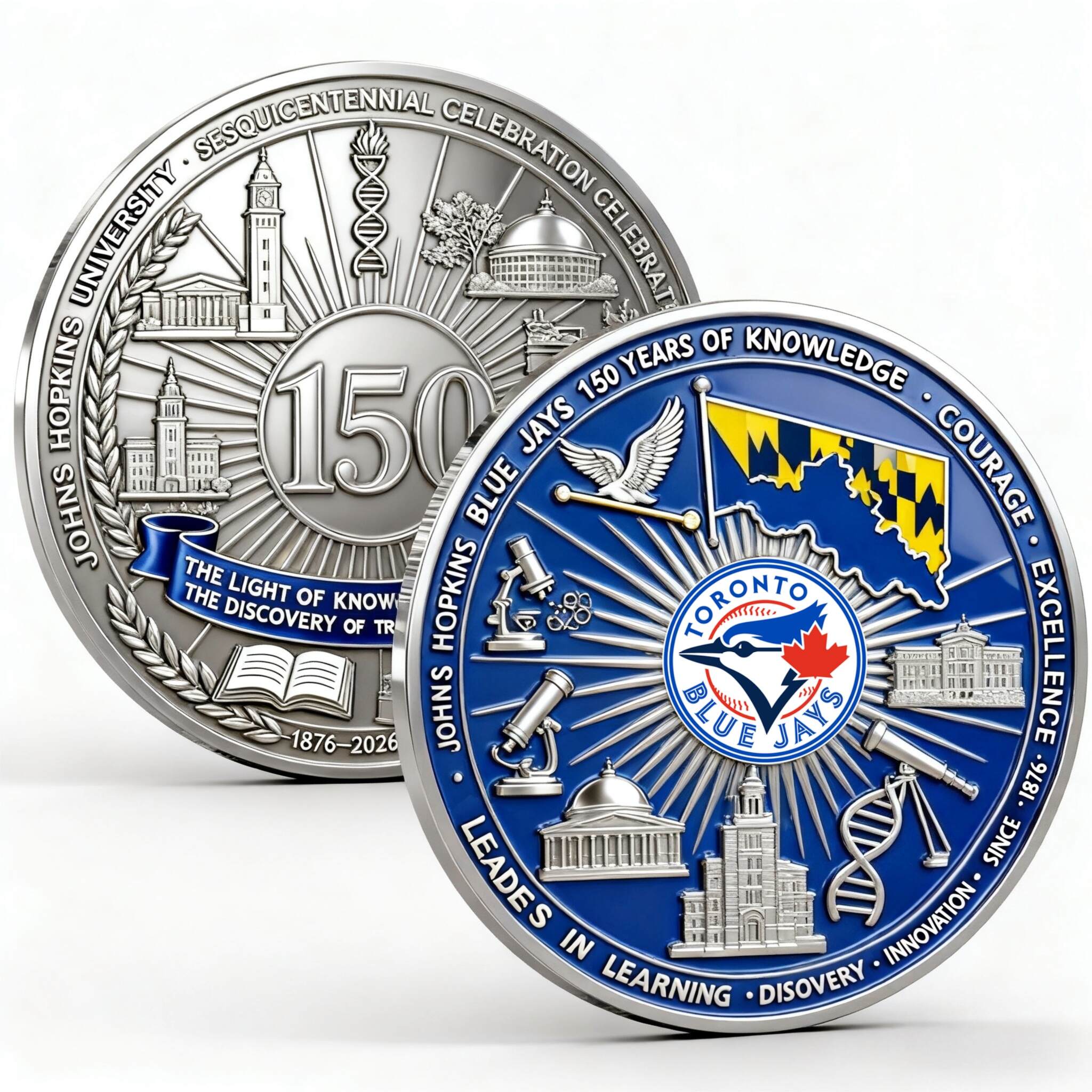 Johns Hopkins 150th Anniversary Commemorative Coin