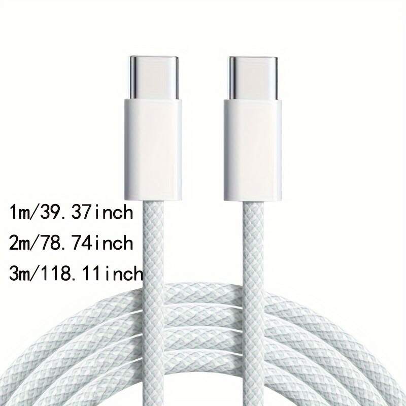 Type-C to Type-C Fast Charging Cable USB C to C cable fast charging with iPhone 15/15 pro,Samsung Galaxy S22/S22+,S21/S21,Note 20/10,Pixel,and other digital products or electronic devices equipped with Type-C interfaces