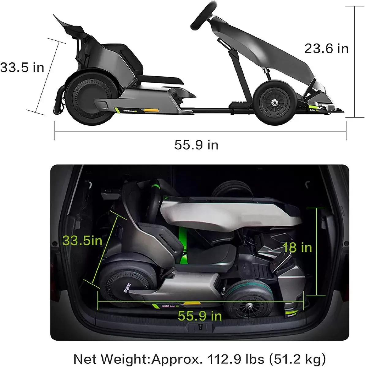 Outdoor Race Pedal Go Karting Car for Kids and Adults, Adjustable Length and Height