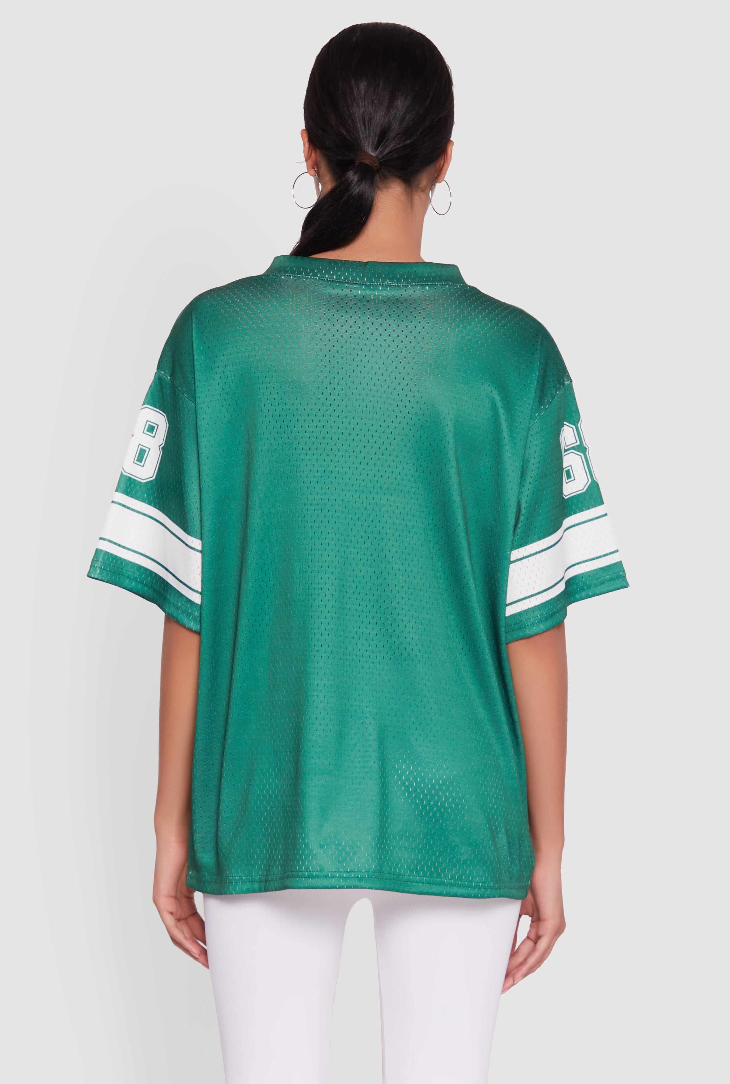 68 Graphic V-Neck Football Jersey