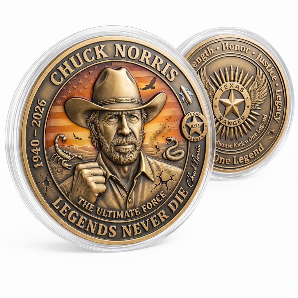Chuck Norris “Legends Never Fade” Memorial Coin