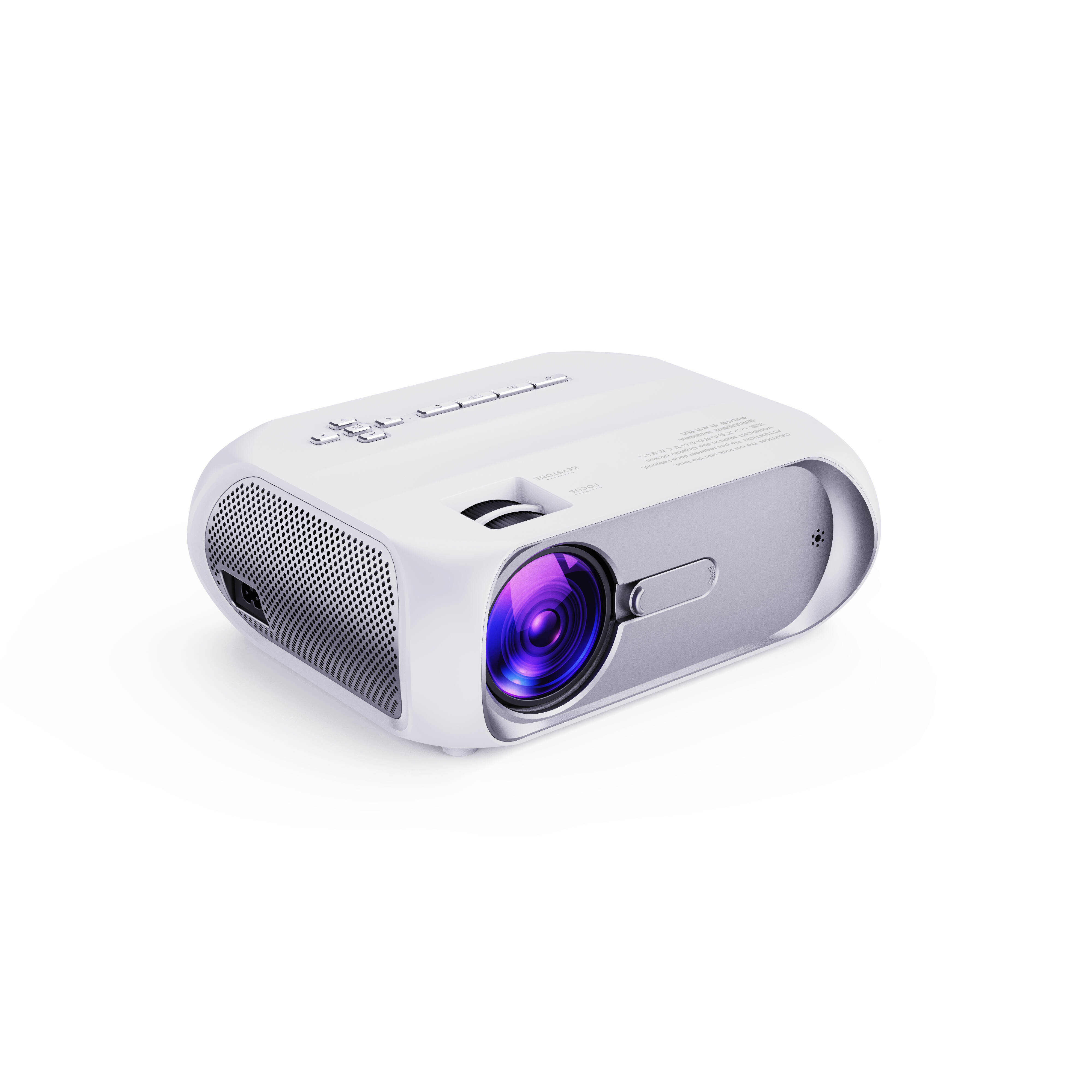 1pc Ultra Clear Large Screen Projectors 2025 Upgrade 4K Video Projectors, 50000 Hour Multimedia Home Theater Movie Projectors, Compatible With Full HD 1080P HDMI, VGA, USB, AV, Laptops, Smartphones