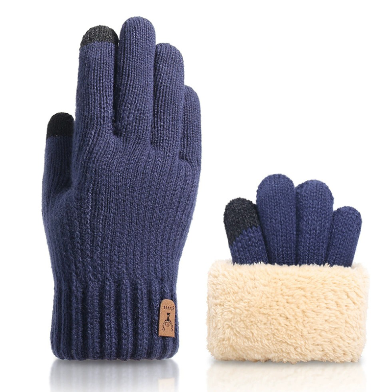 Cozy Winter Gloves With Fuzzy Cuff