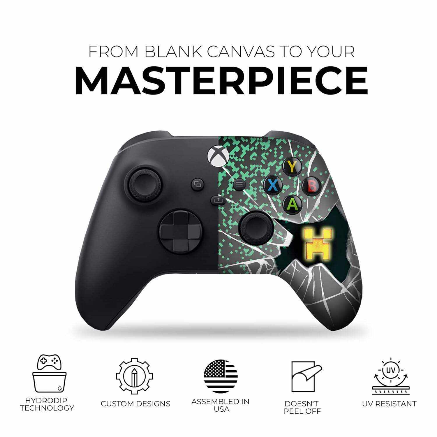 DreamController Original X-box Wireless Controller Special Edition Customized Compatible with X-box One S/X-box Series X/S & Windows 10 Made with Advanced HydroDip Print Technology(Not Just a Skin)