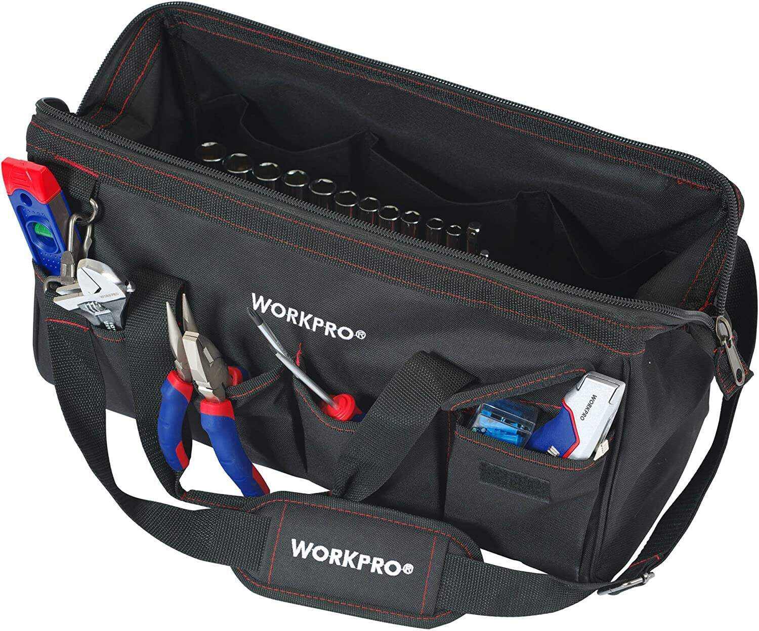 W009037A 322-Piece Home Repair Hand Tool Kit Basic Household Tool Set with Carrying Bag