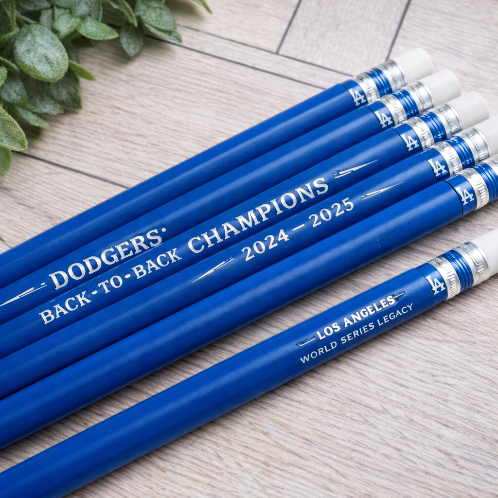 Dodgers 2024-2025 Back-to-Back Championship Pencil