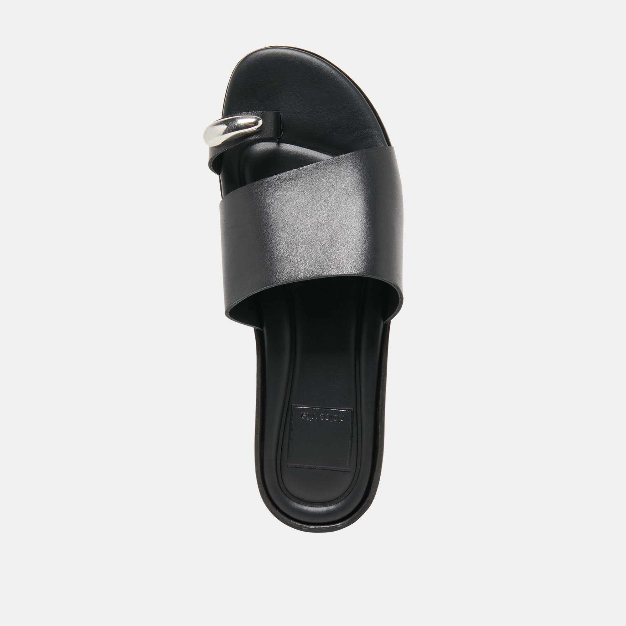 MOXY SANDALS BLACK LEATHER