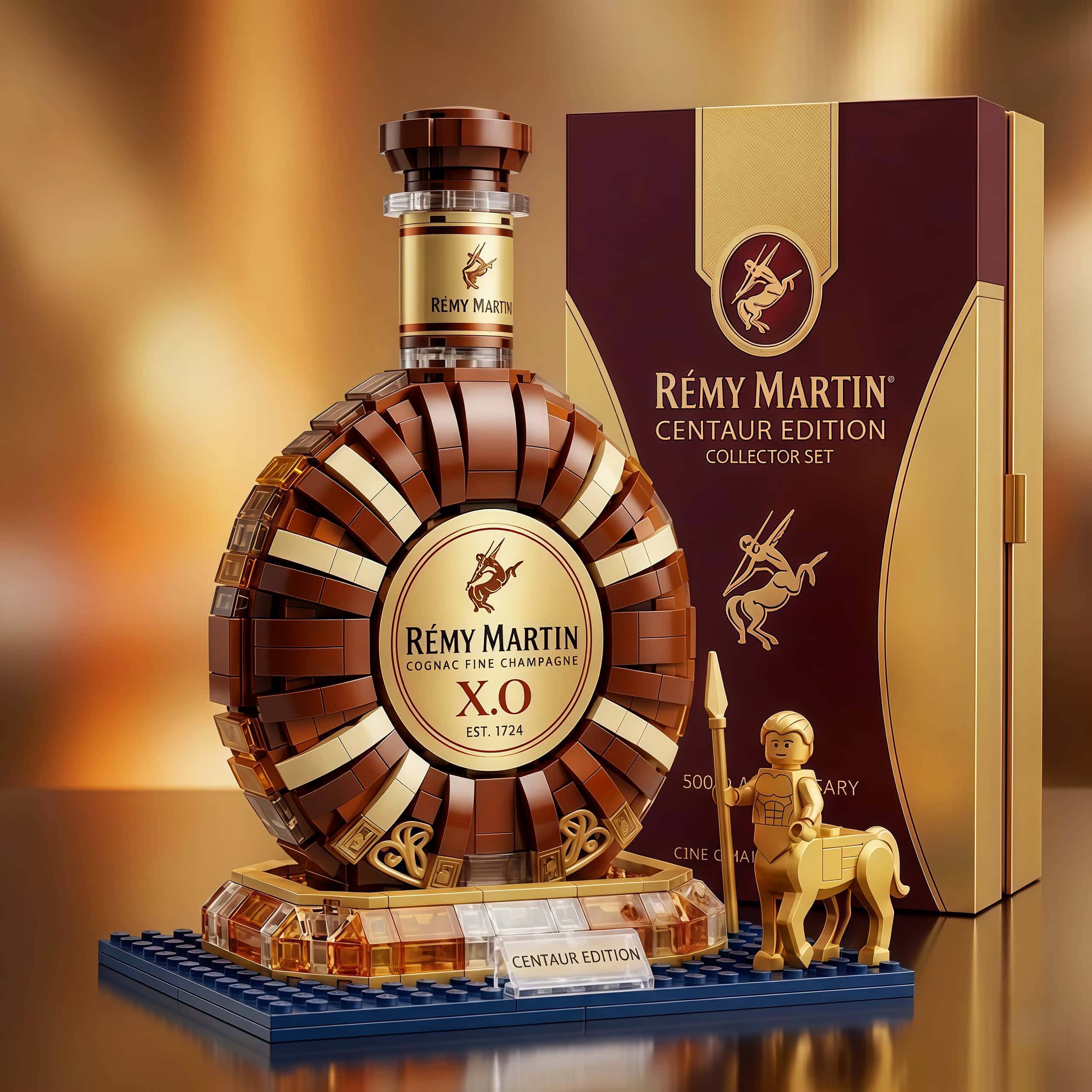Rémy Martin XO Centaur Building Block Wine Bottle Set