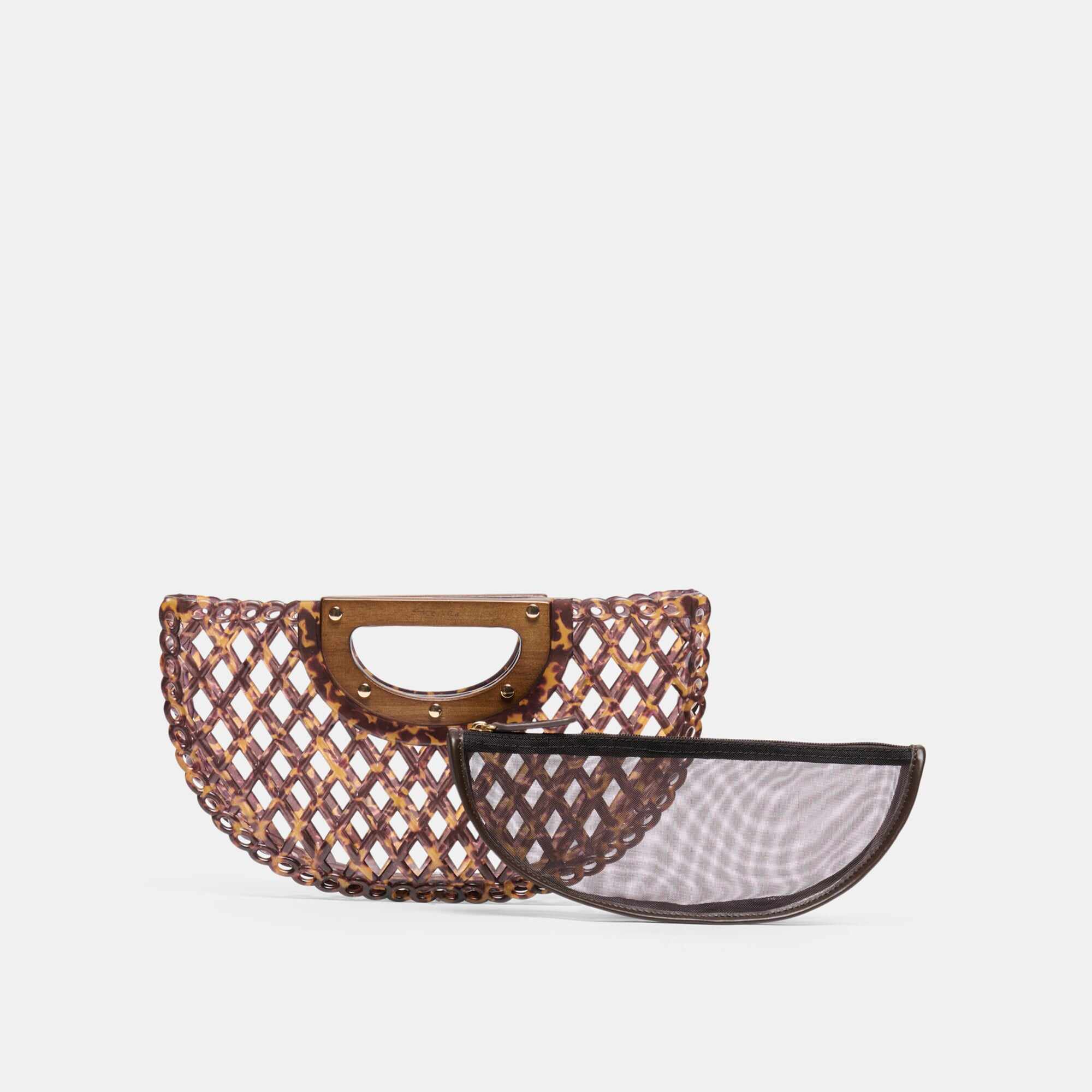 SOLANDRA CLUTCH TORTOISE JELLY