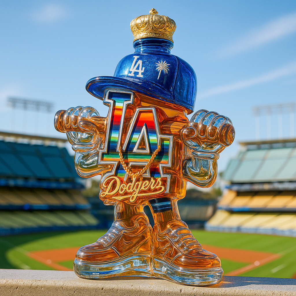 Dodgers Whiskey Bottle