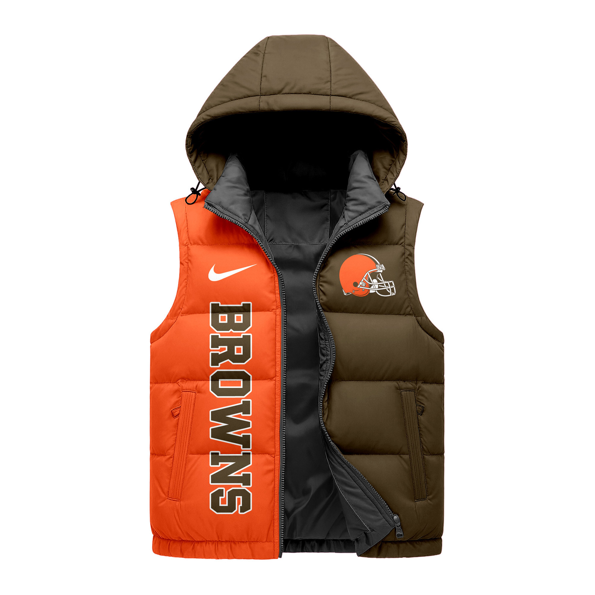Cleveland Browns | Premium NFL Mascot Puffer Vest NY