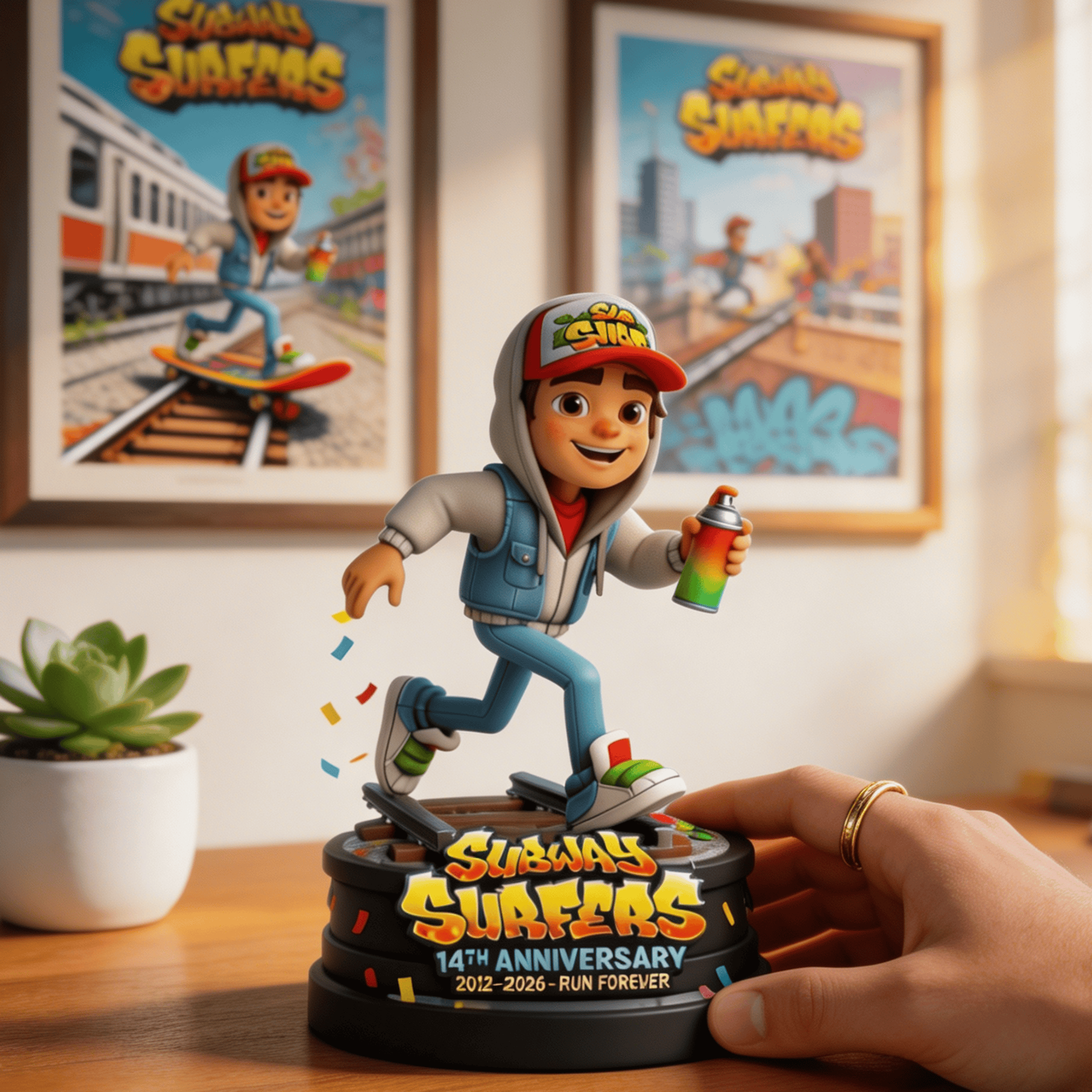 🎁Subway Surfers Jake 14th Anniversary Legacy Figure ！