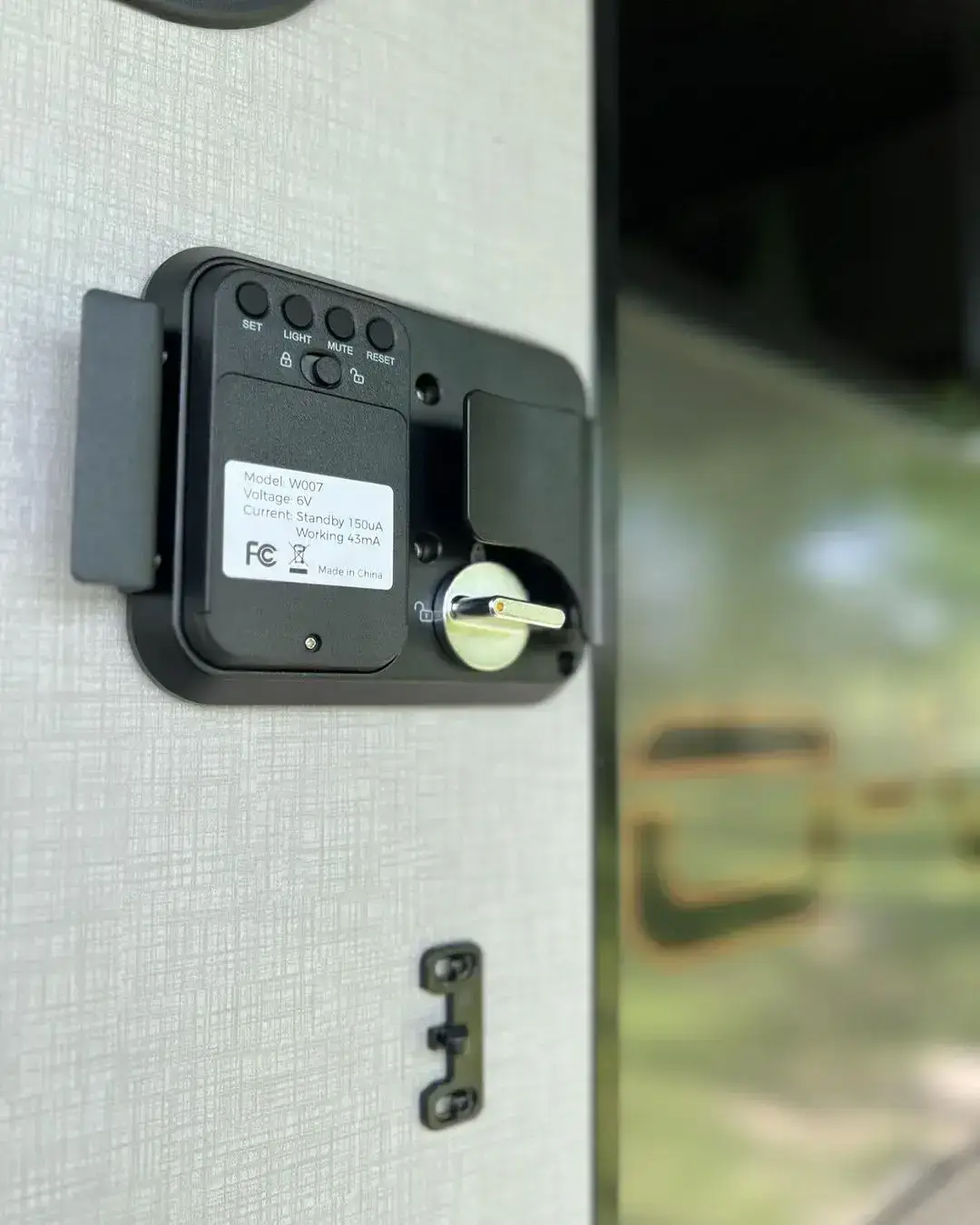 RV Door  Keyless Entry Handle | Keypad & 2 Remotes Deadbolt | Fits Travel Trailers, Campers & 5th Wheels