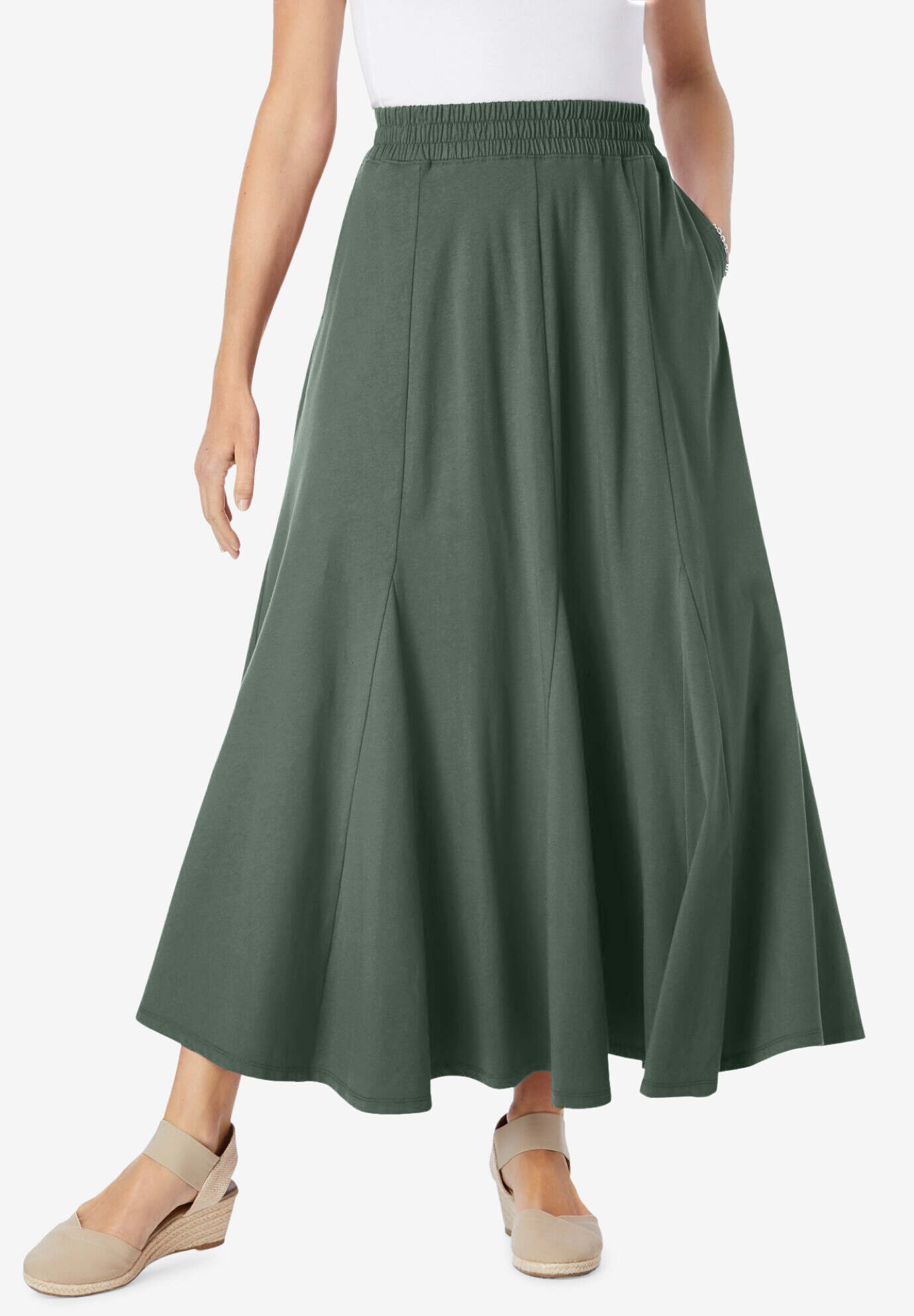 Knit Panel Skirt