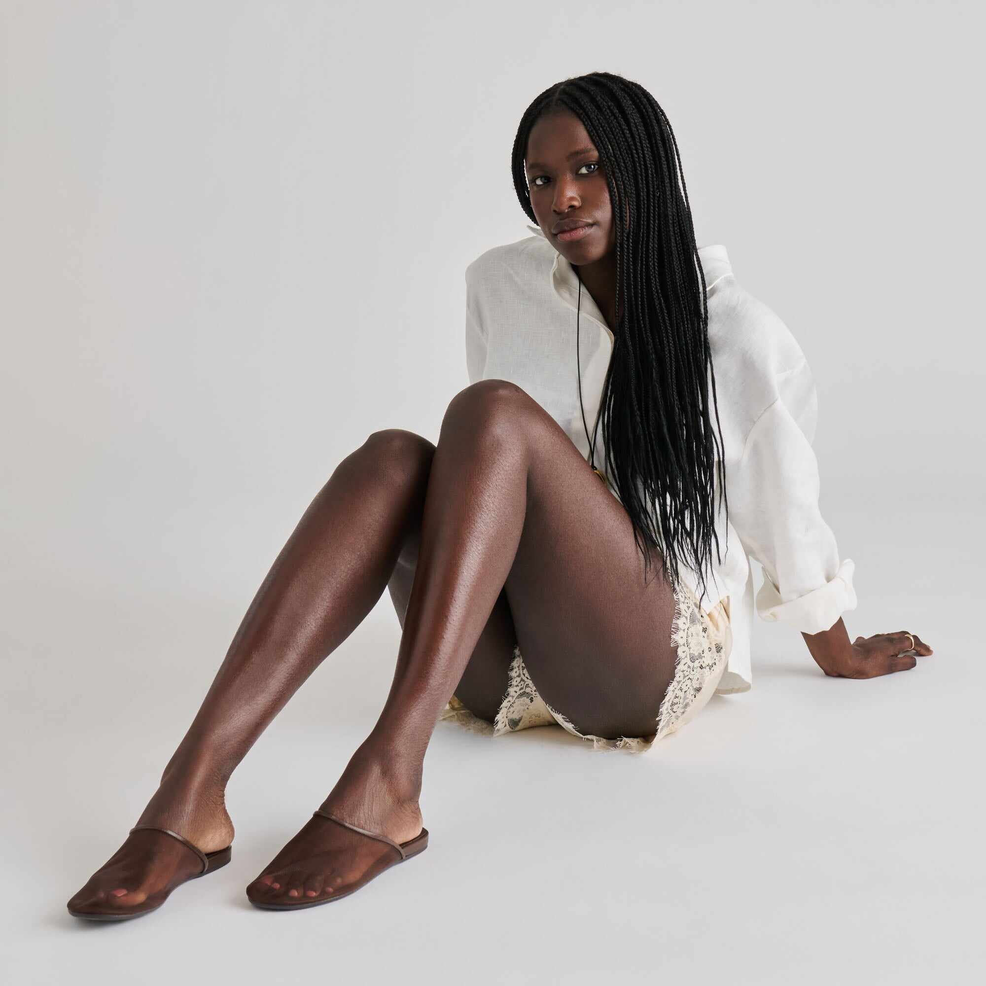 GENI FLATS CHOCOLATE MESH