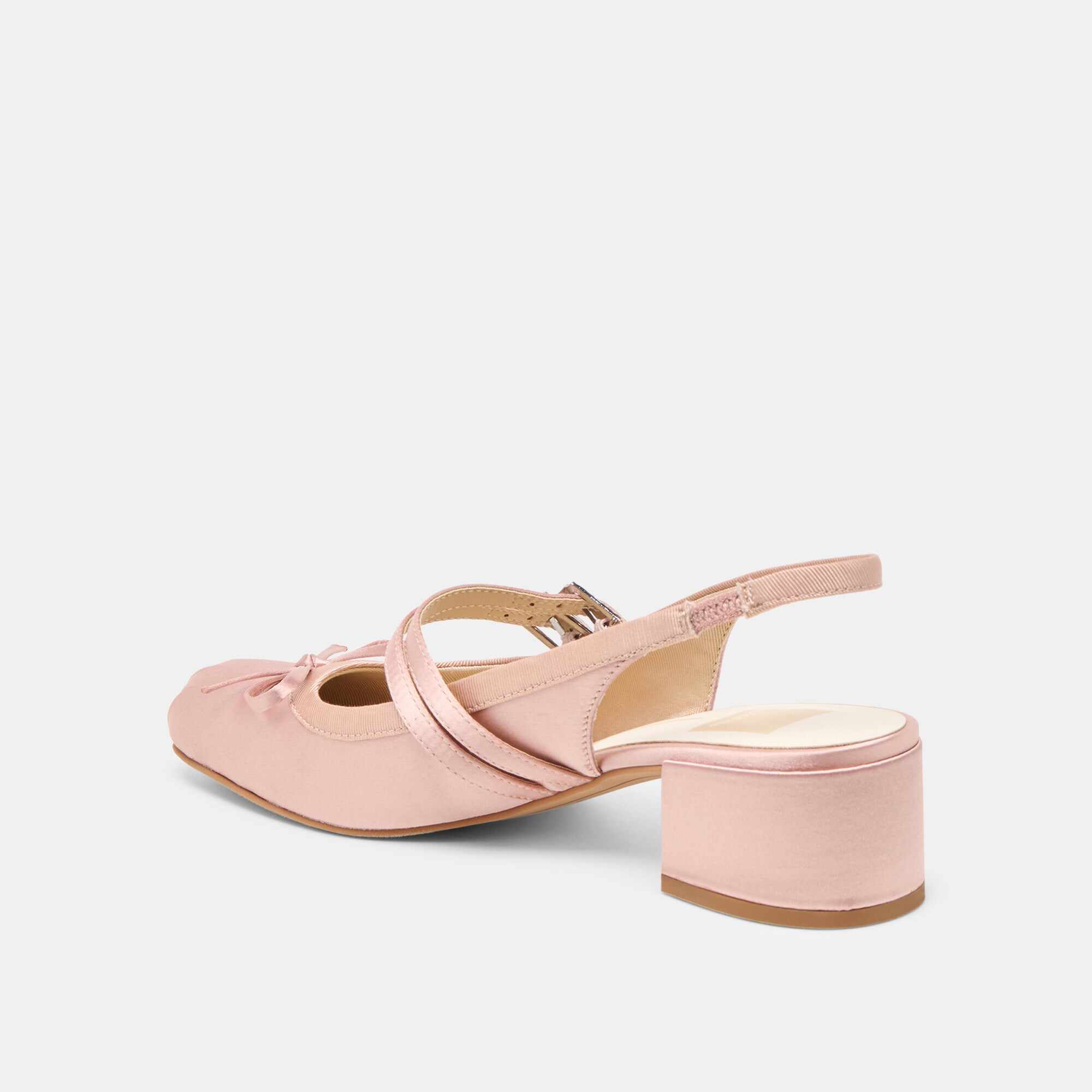 LORIS HEELS BLUSH SATIN