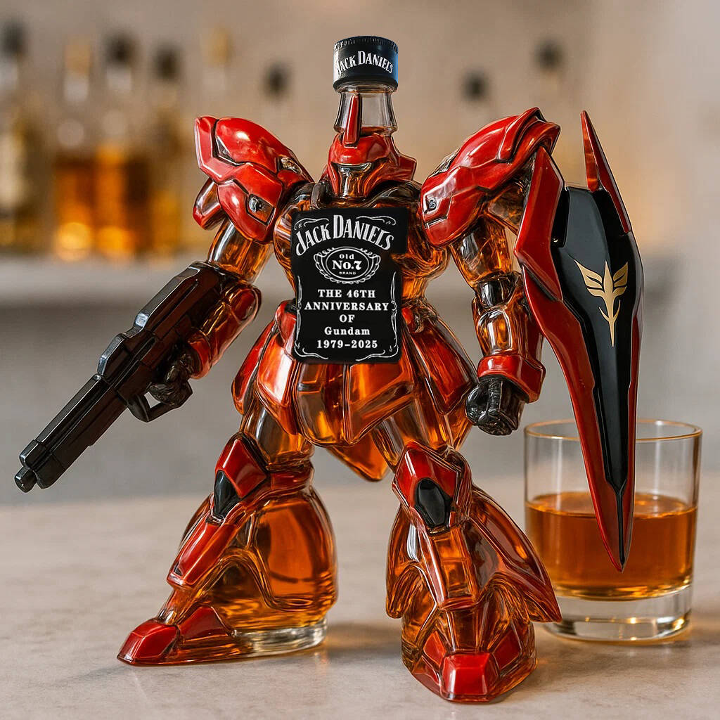 Gundam 46th Anniversary Whisky Bottle
