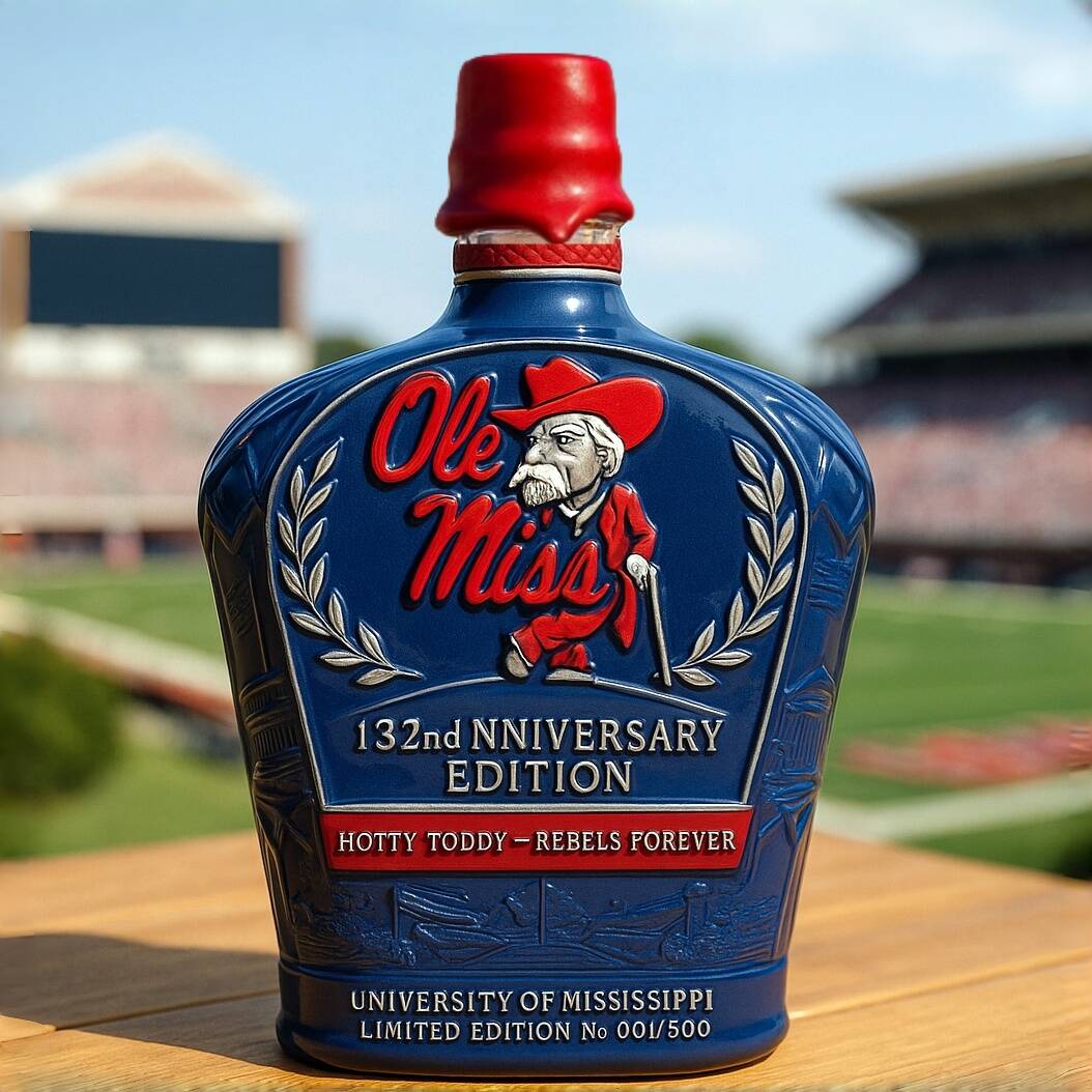 Rebels 132nd Anniversary Whiskey Bottle