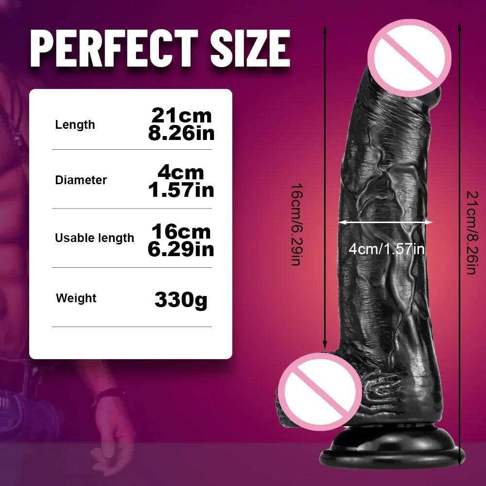 Realistic Large Dildo with Thick Glans & Suction Cup - Ultimate Pleasure