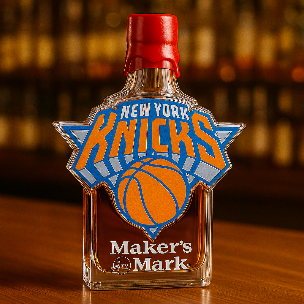 New York Knicks Whiskey Bottle