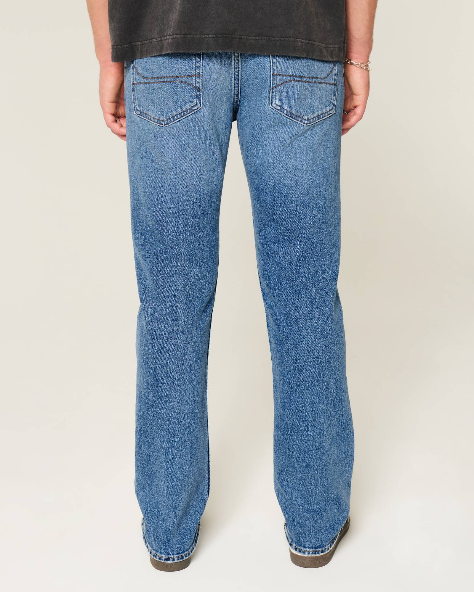 Black No Fade Slim Straight Jeans