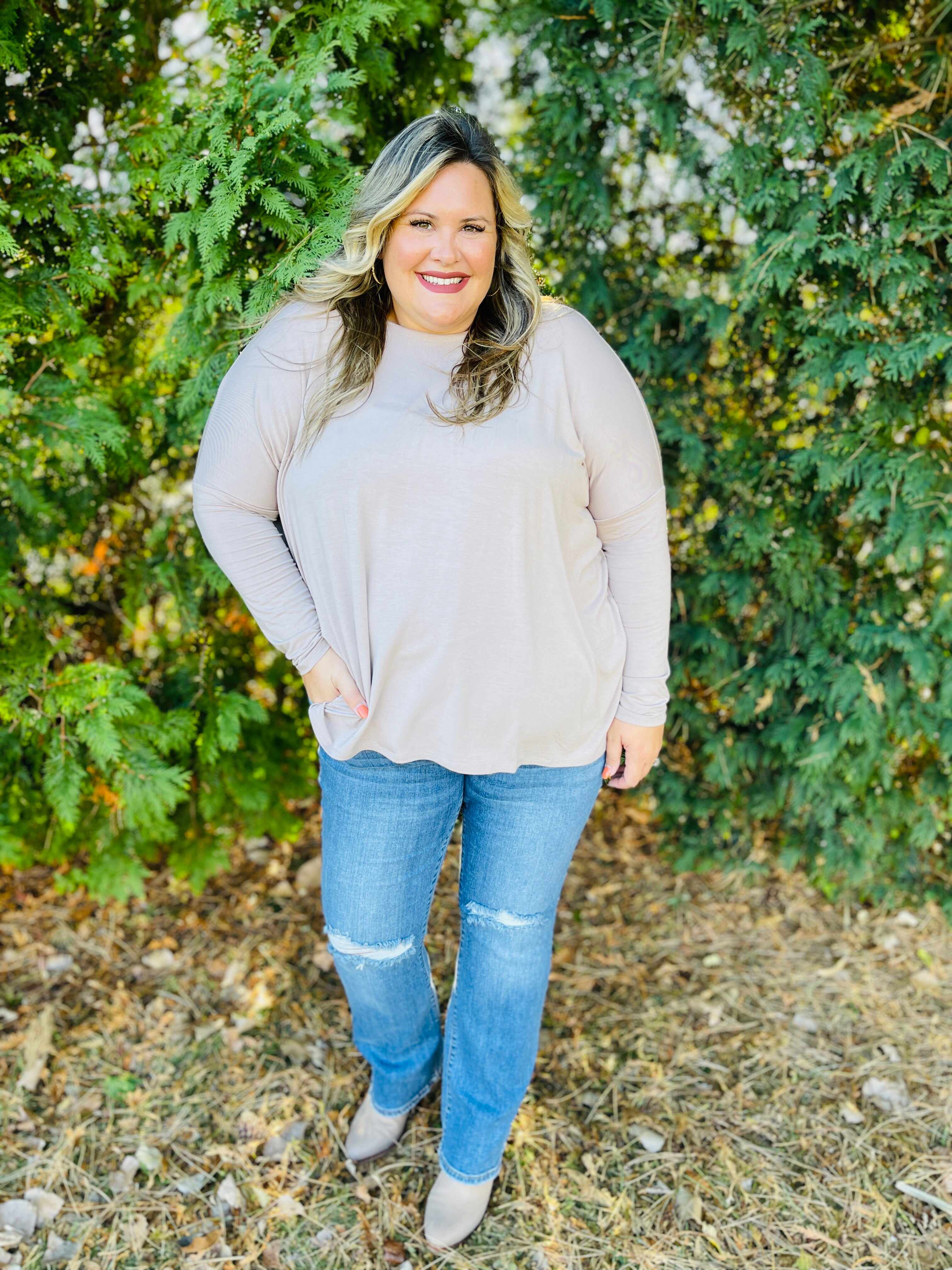 PLUS/REG Feelin' Slim Bootcut Jeans