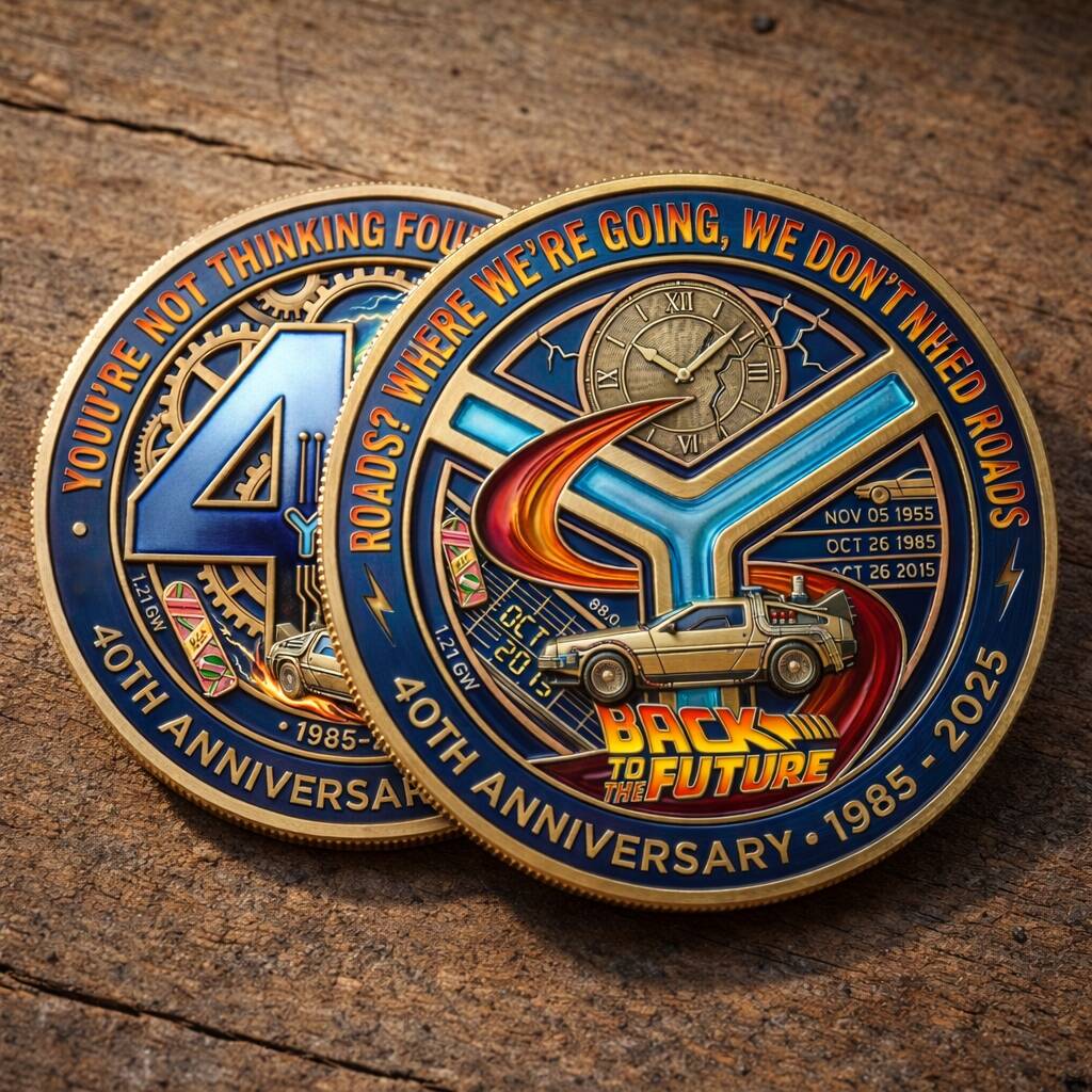 Back to the Future 40th Anniversary Commemorative Coin（1985–2025）