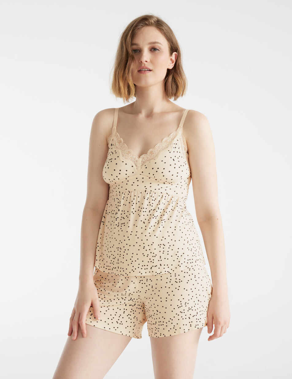 Lace Trim Sleep Short