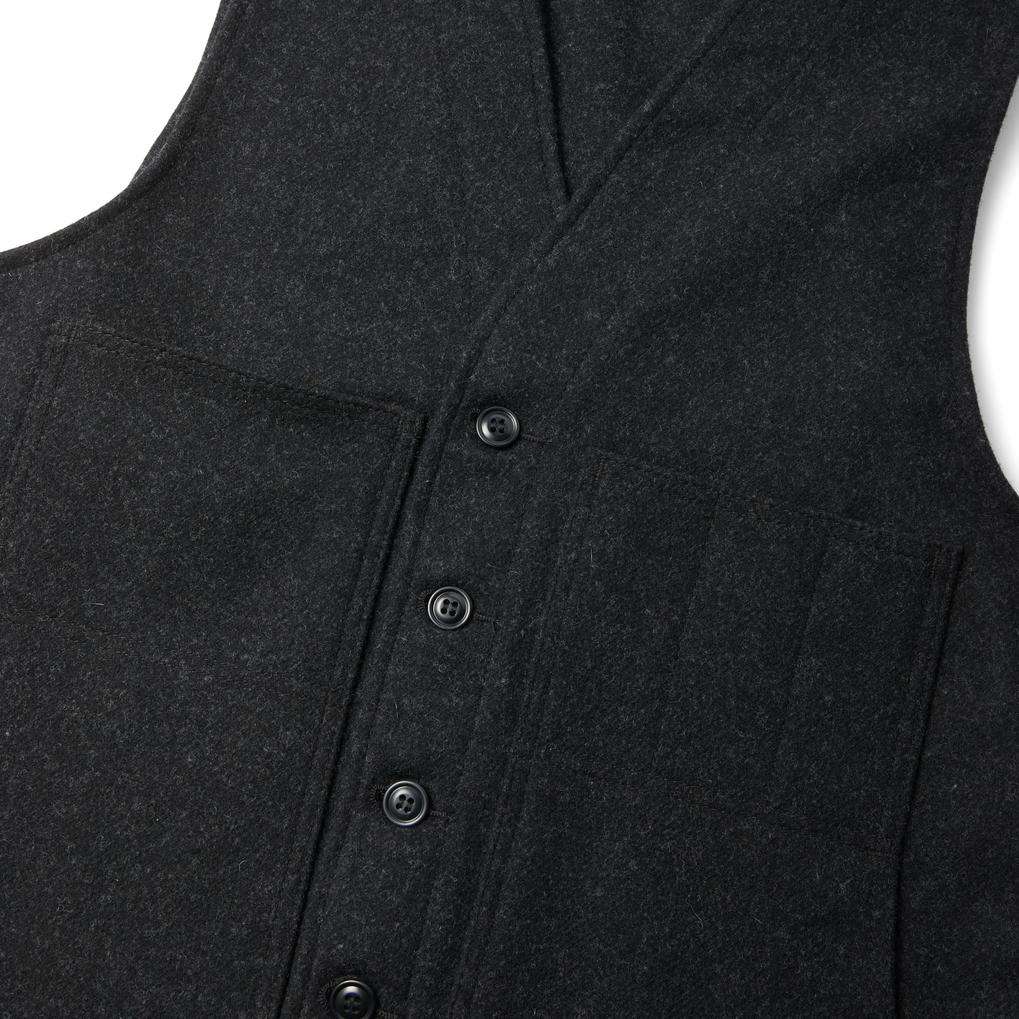 Mackinaw Wool Vest - Charcoal