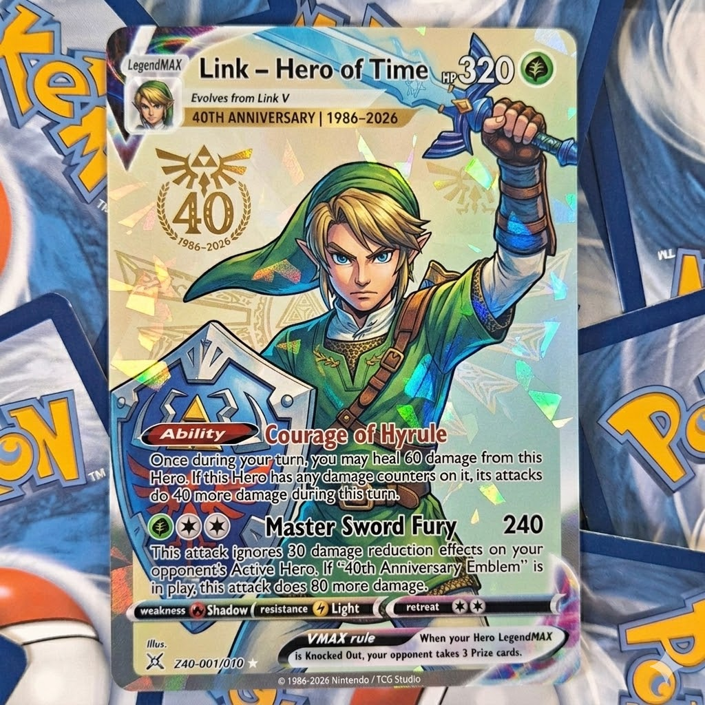 The Legend of Zelda 40th Anniversary TCG Cards