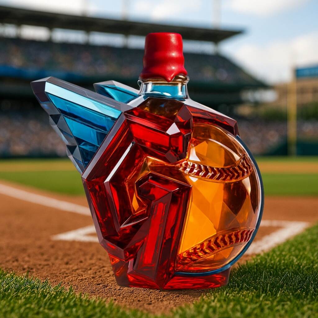 Cleveland Guardians Whiskey Bottle