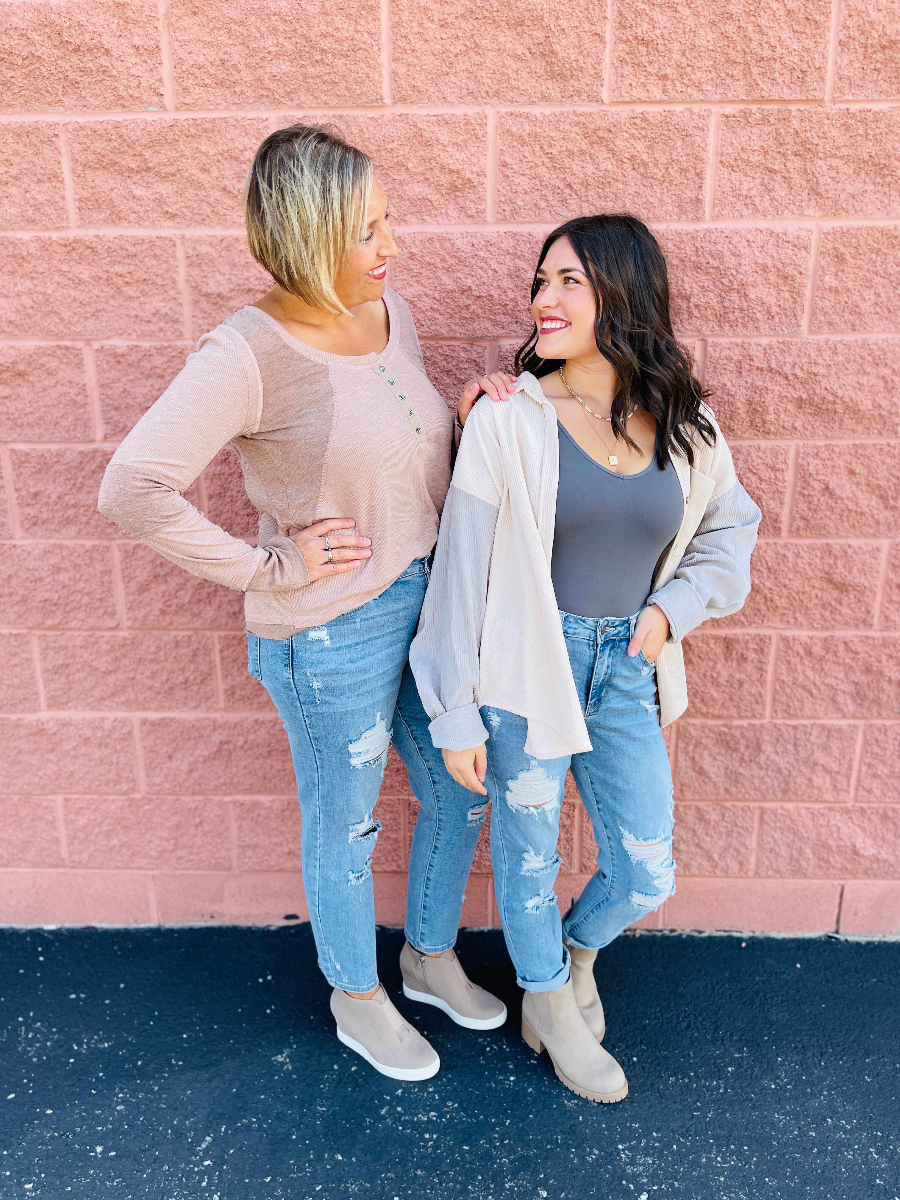 Plus/Reg Don’t Be Distressed Boyfriend Jeans