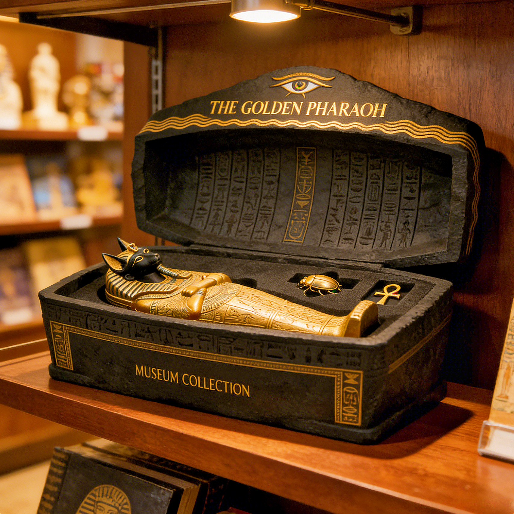 The Golden Pharaoh Anubis Sarcophagus Museum Collection