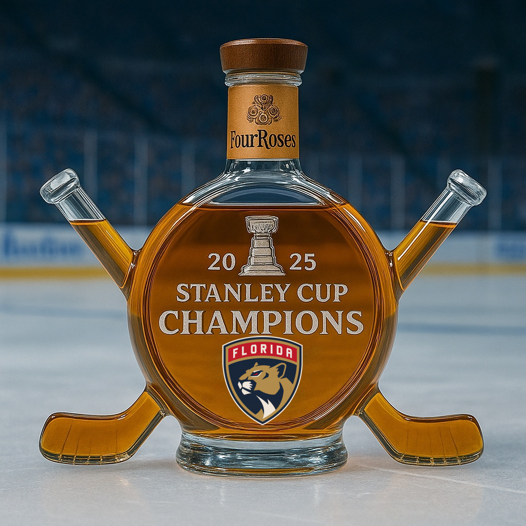 Florida Panthers Championship Whiskey Bottle