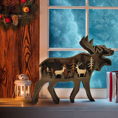 Last Day 49% OFF - Moose Carving Handcraft Gift