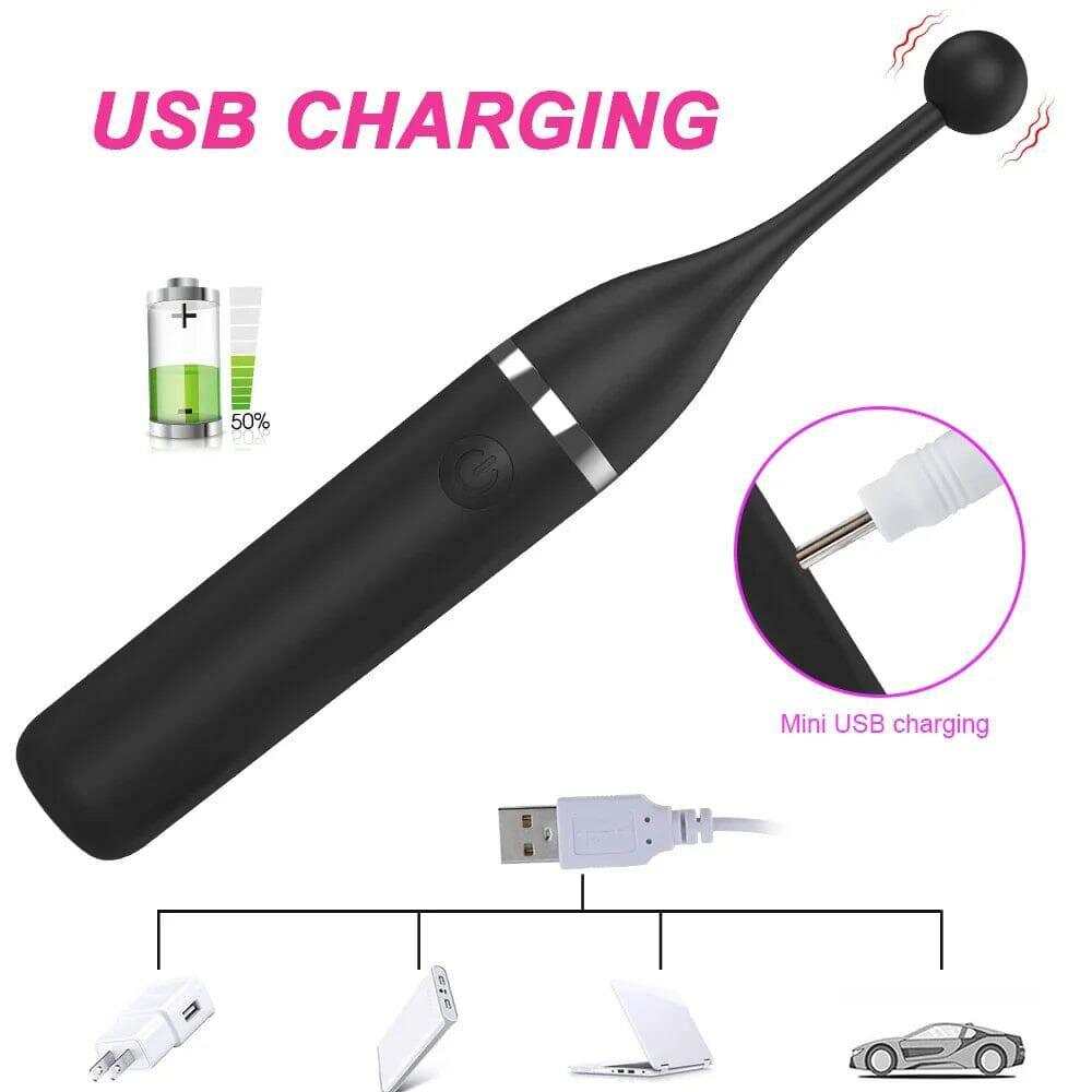 Female Clitoris Vibrator with 3 Caps – G-Spot Masturbation Massage