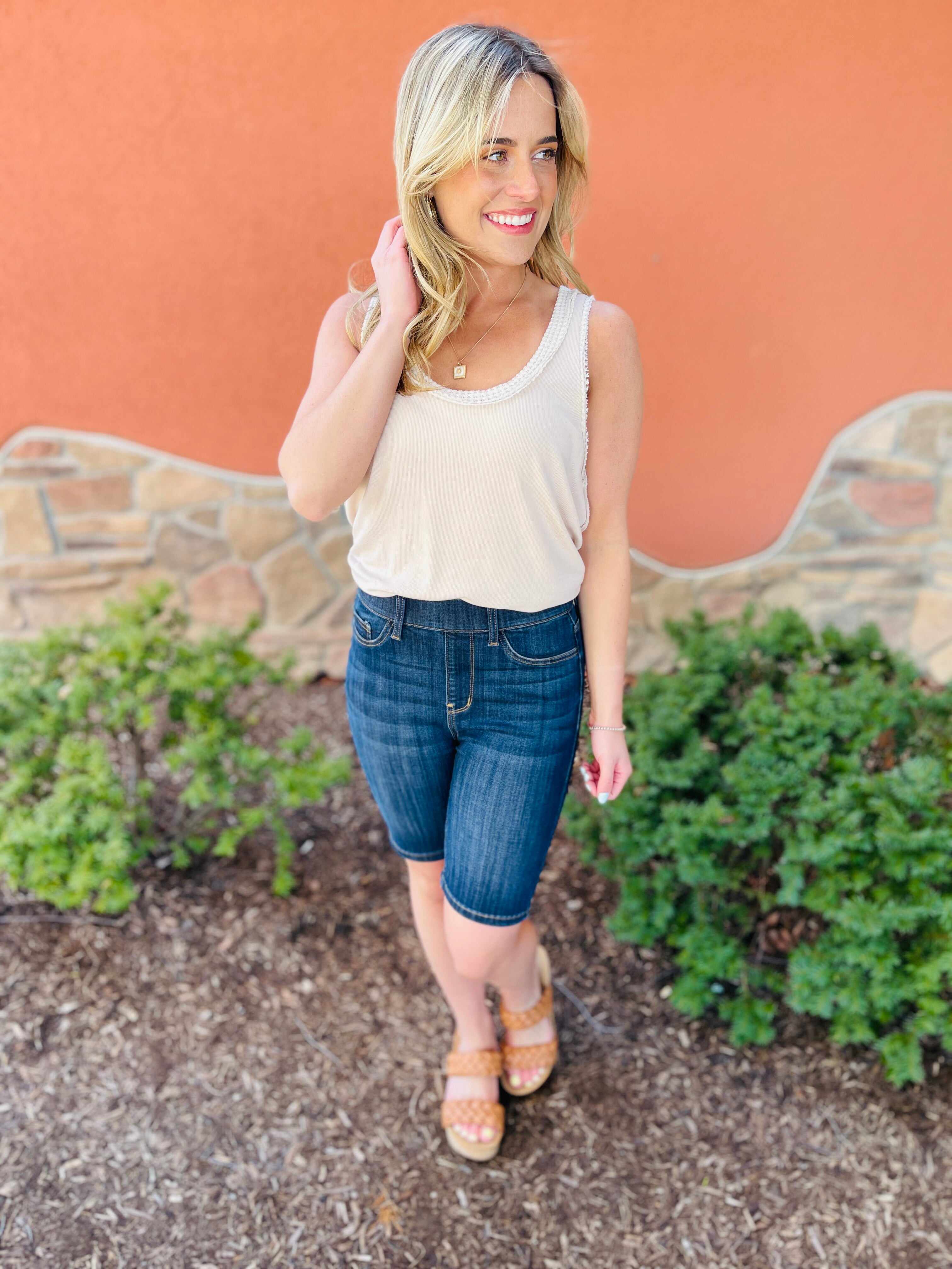 REG/CURVY High Gear Pull On Biker Shorts