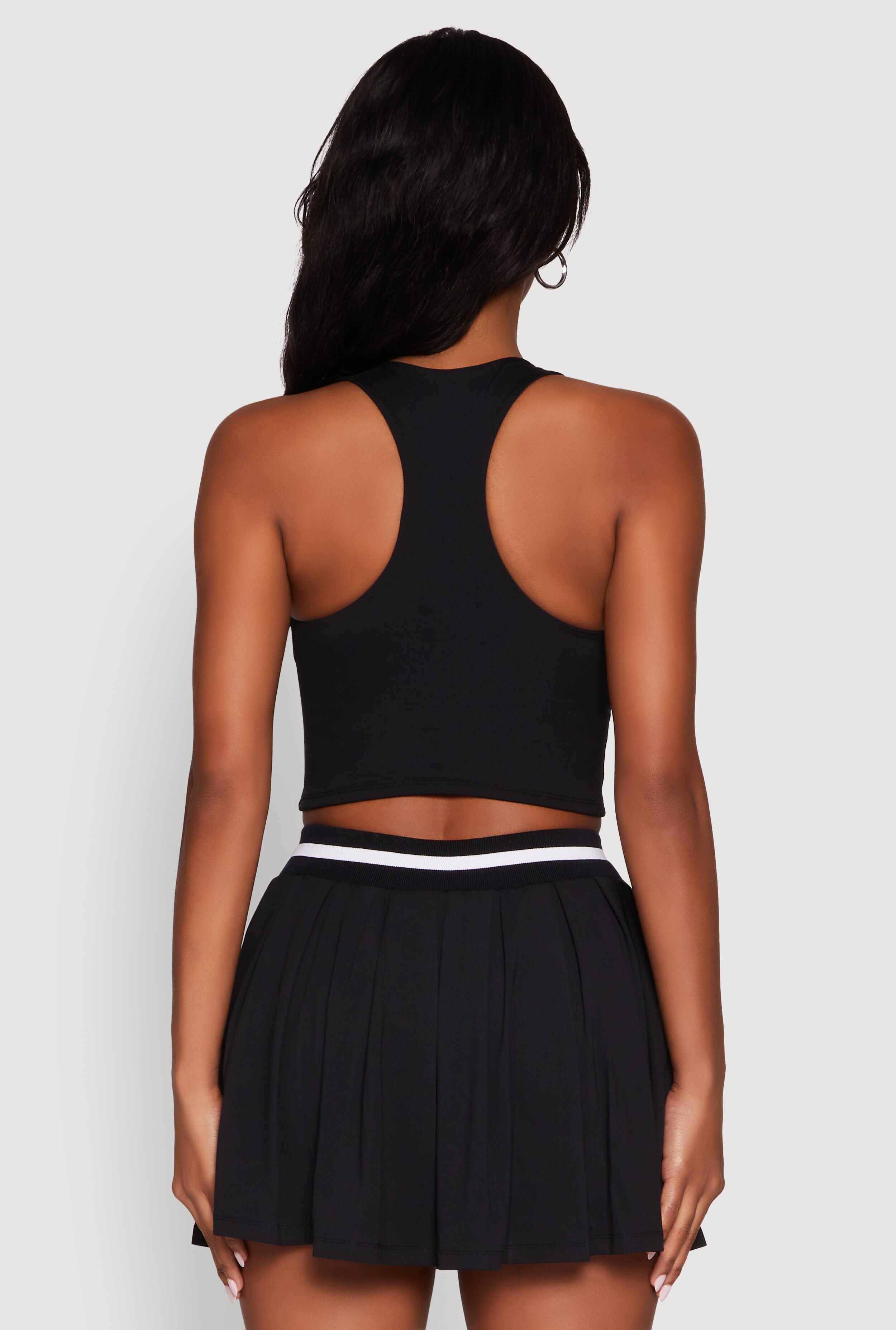 Racerback Scoop Neck Crop Top
