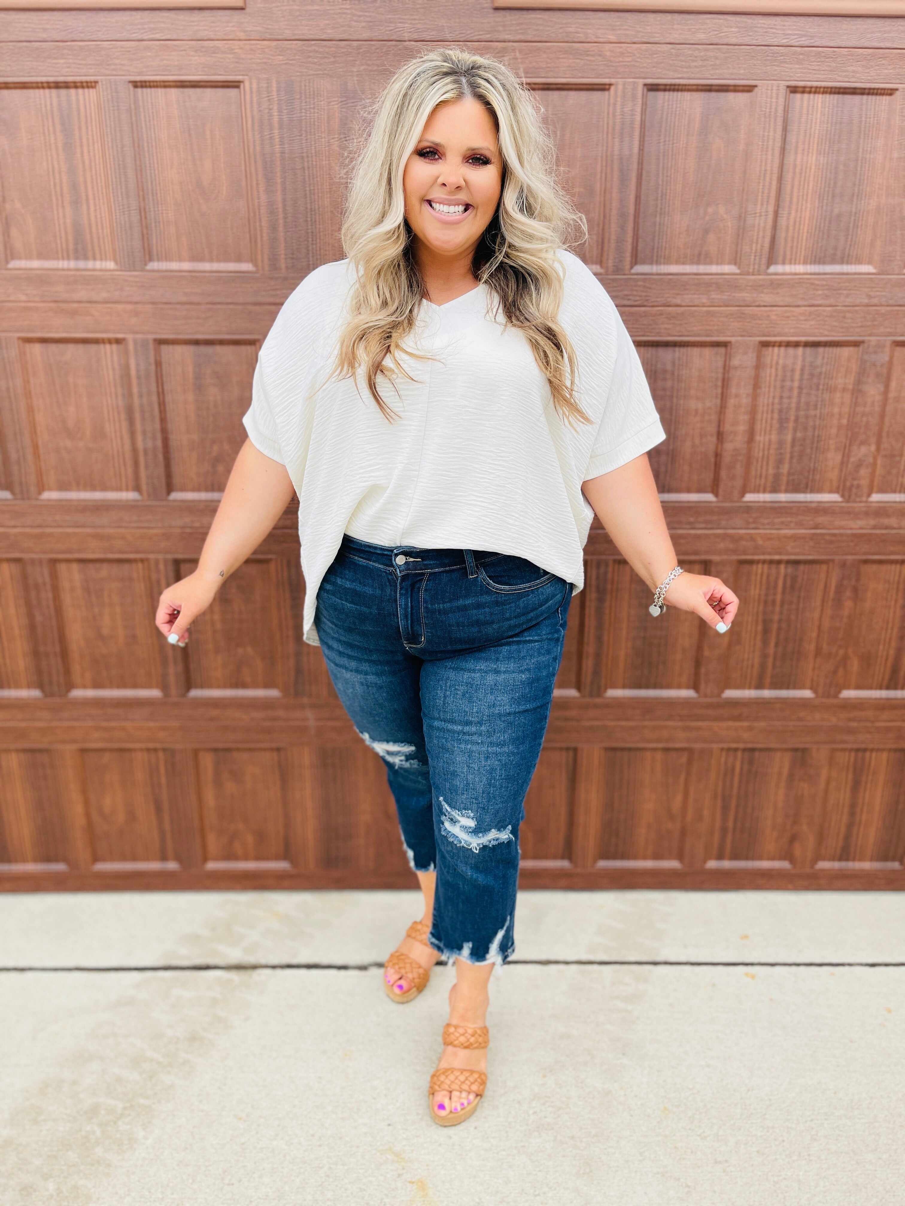 REG/CURVY Can't Crop Me Straight Jeans